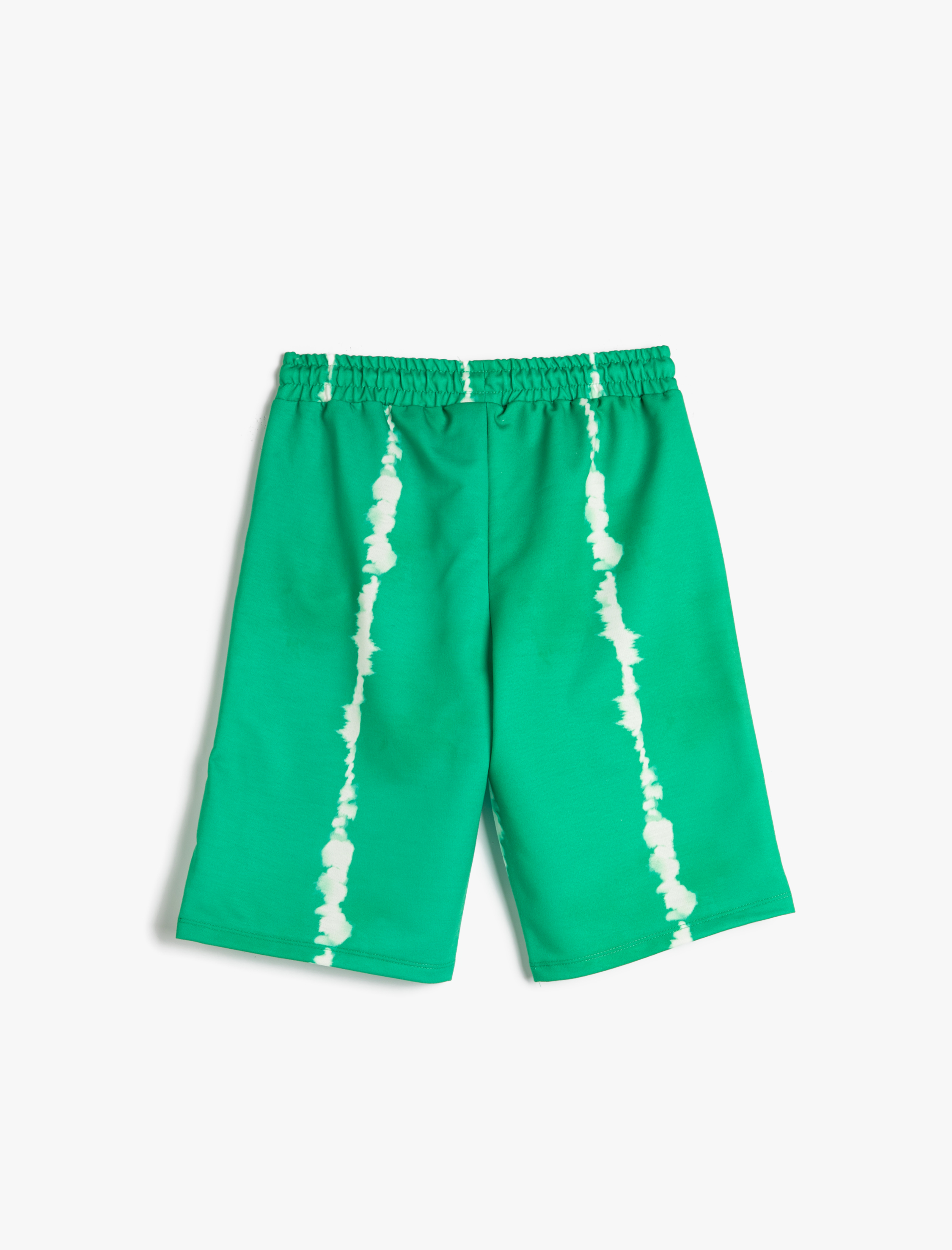  Erkek Çocuk Batik Desenli Şort Beli Bağlamalı Cepli