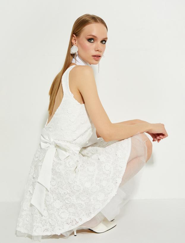  Bridal Dantelli Mini Elbise