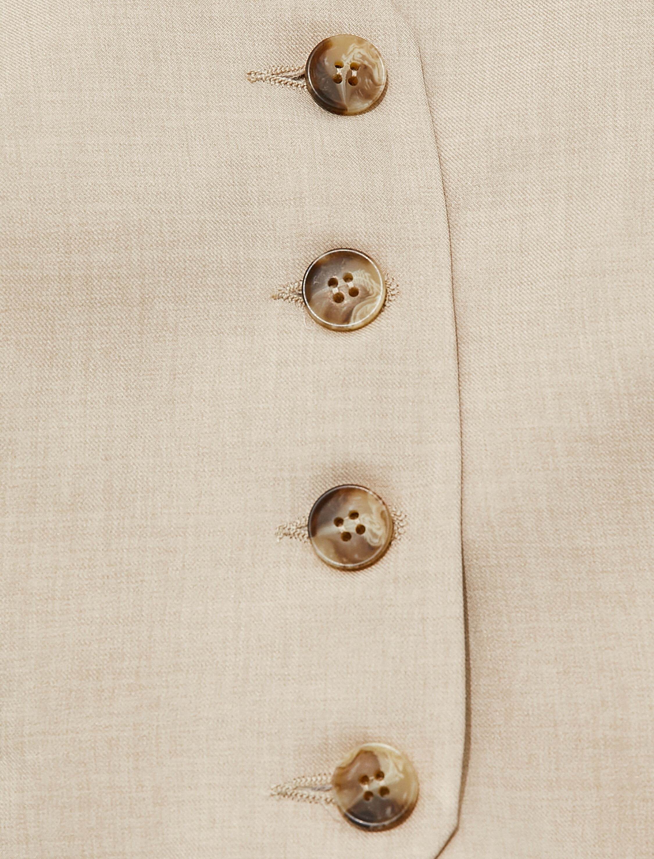   Sırt Detaylı Blazer Yelek