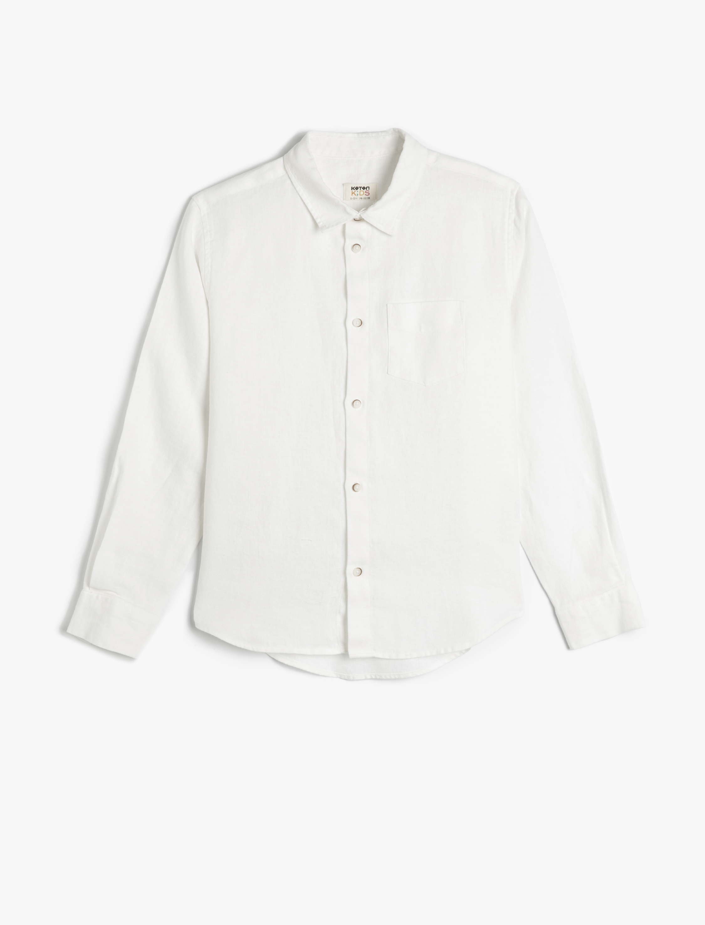  Erkek Çocuk Keten Gömlek Uzun Kollu