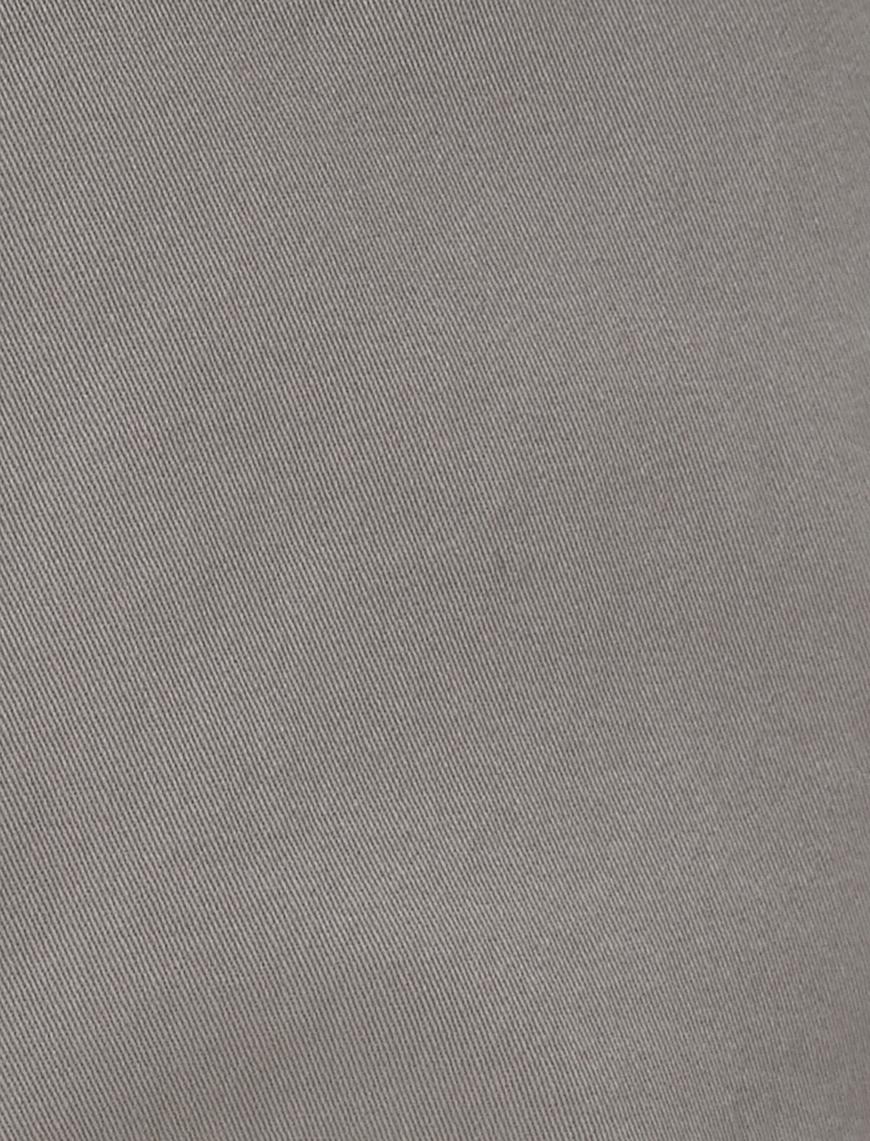   Basic Gabardin Pantolon Cep Detaylı Düz Kesim Düğmeli Pamuklu