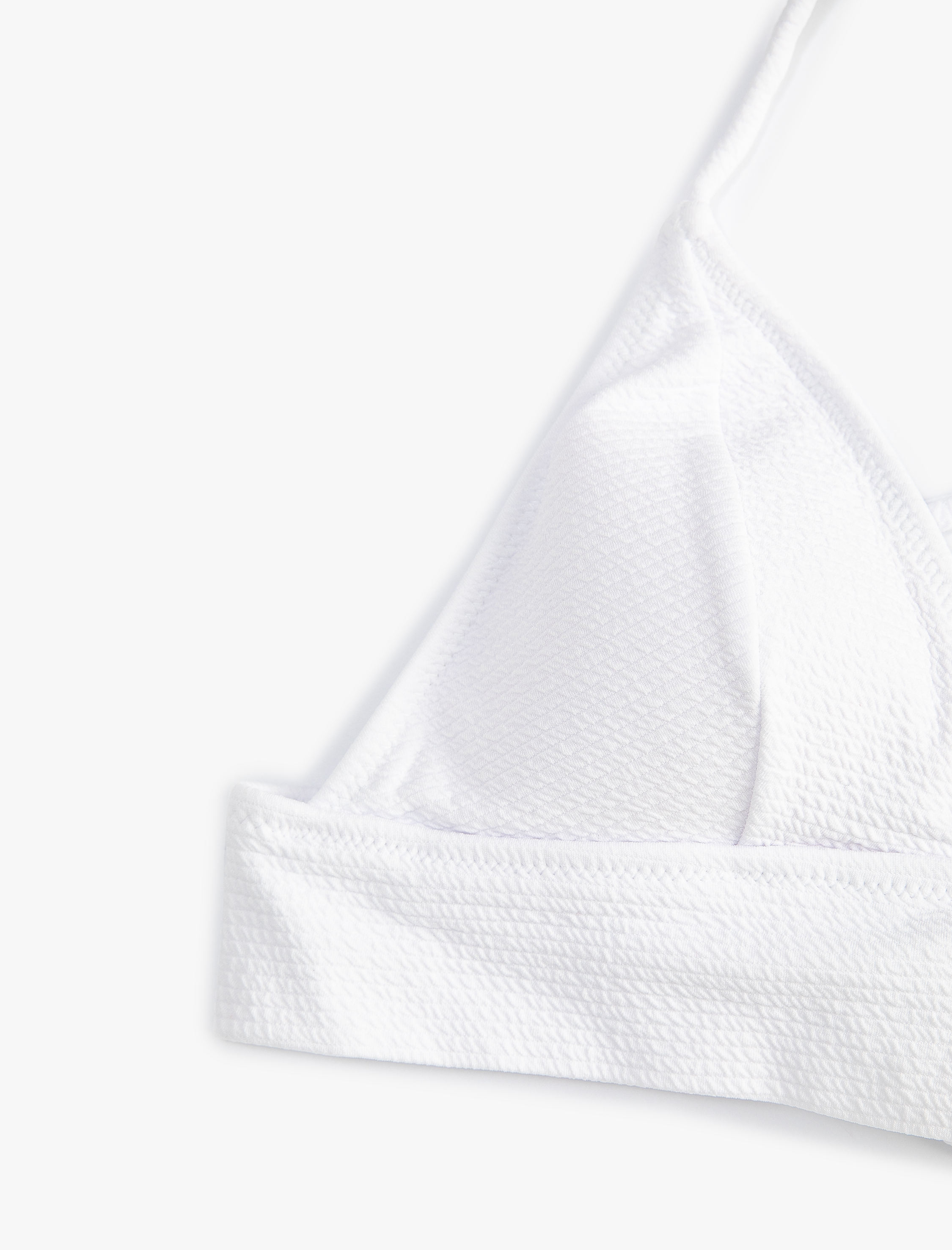   Bralet Üçgen Bikini Üstü Dokulu