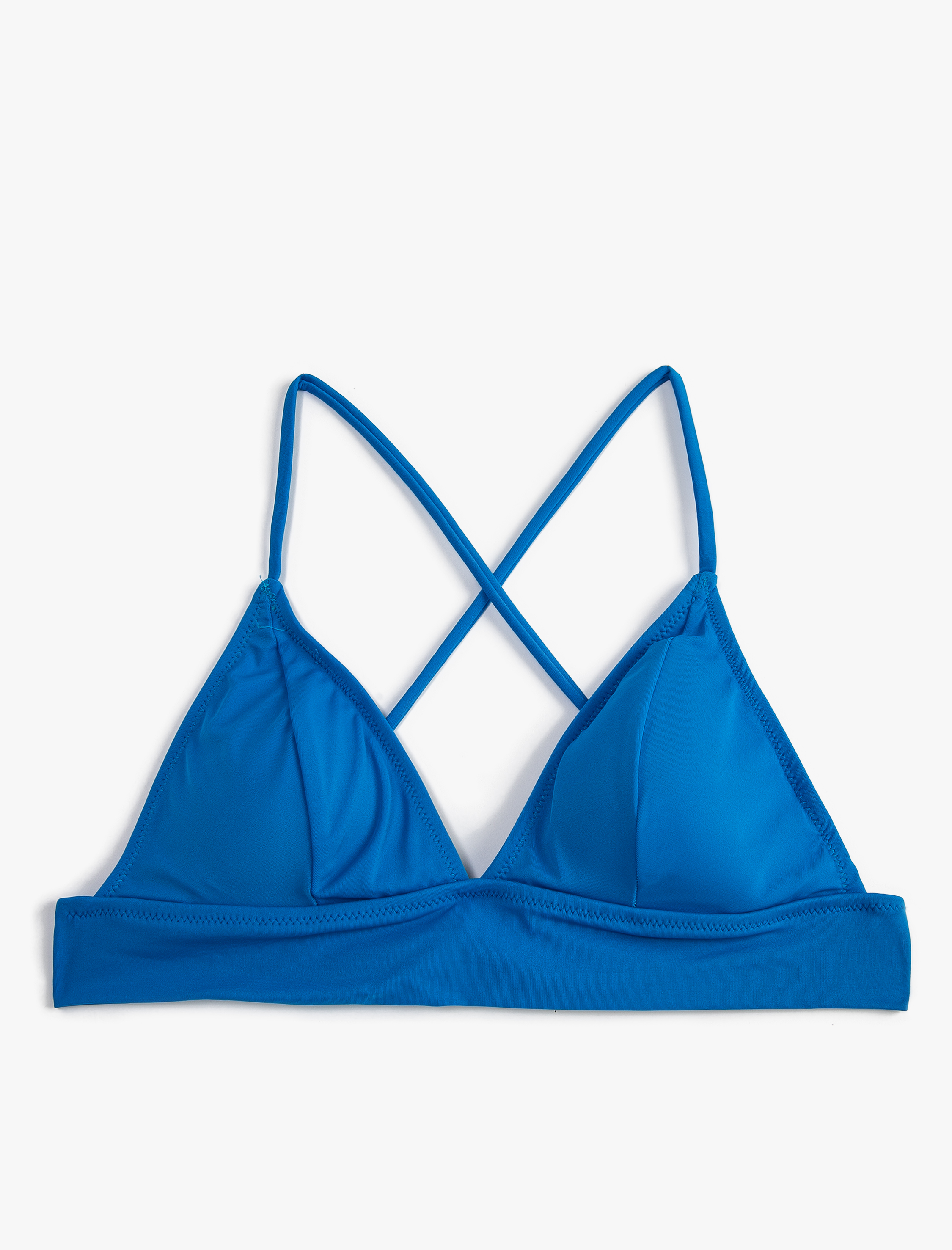   Bikini Üstü Bralet Çapraz Askılı Kaplı