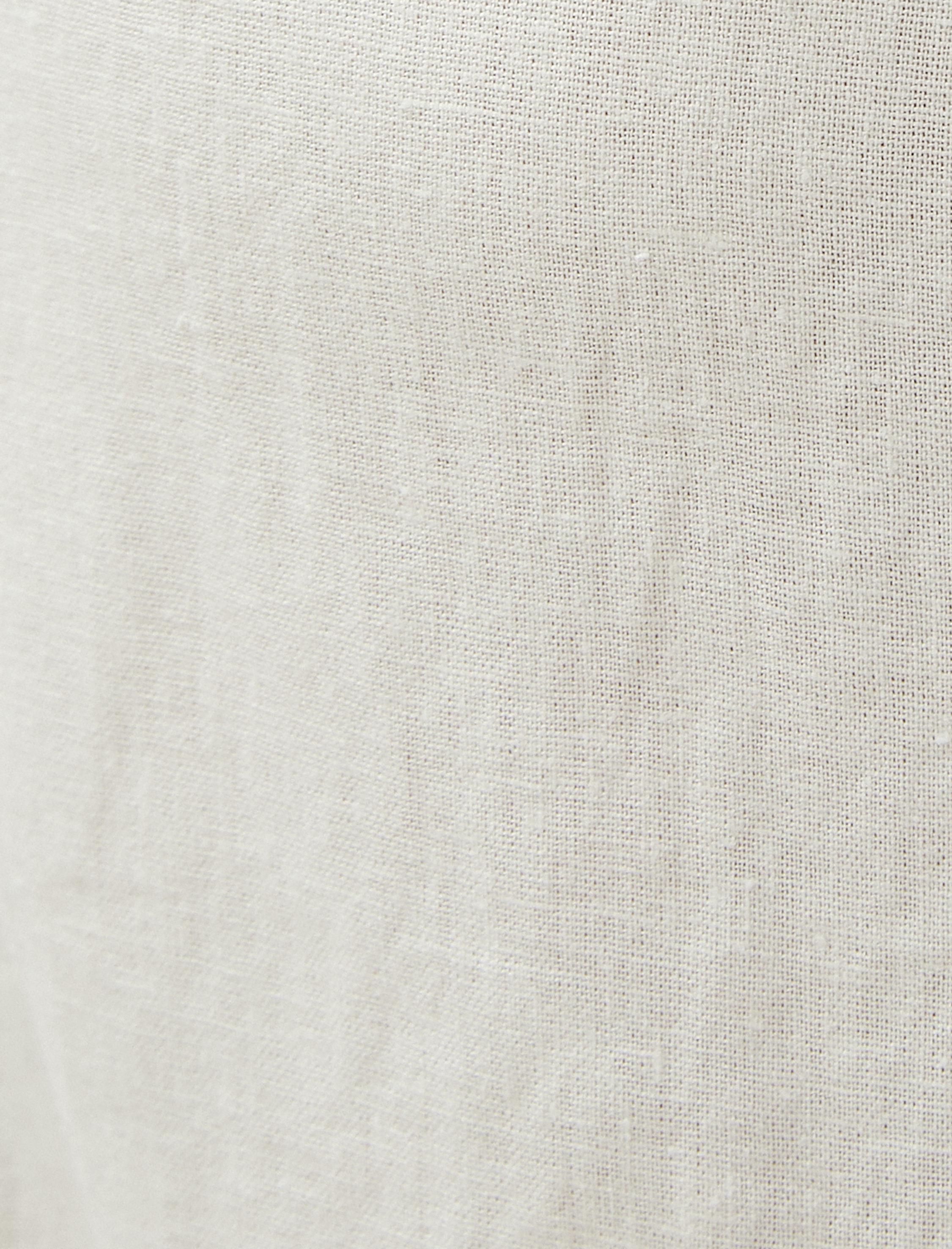 Midi Elbise İnce Askılı Yırtmaçlı Önü Düğmeli Keten Karışımlı TR8757