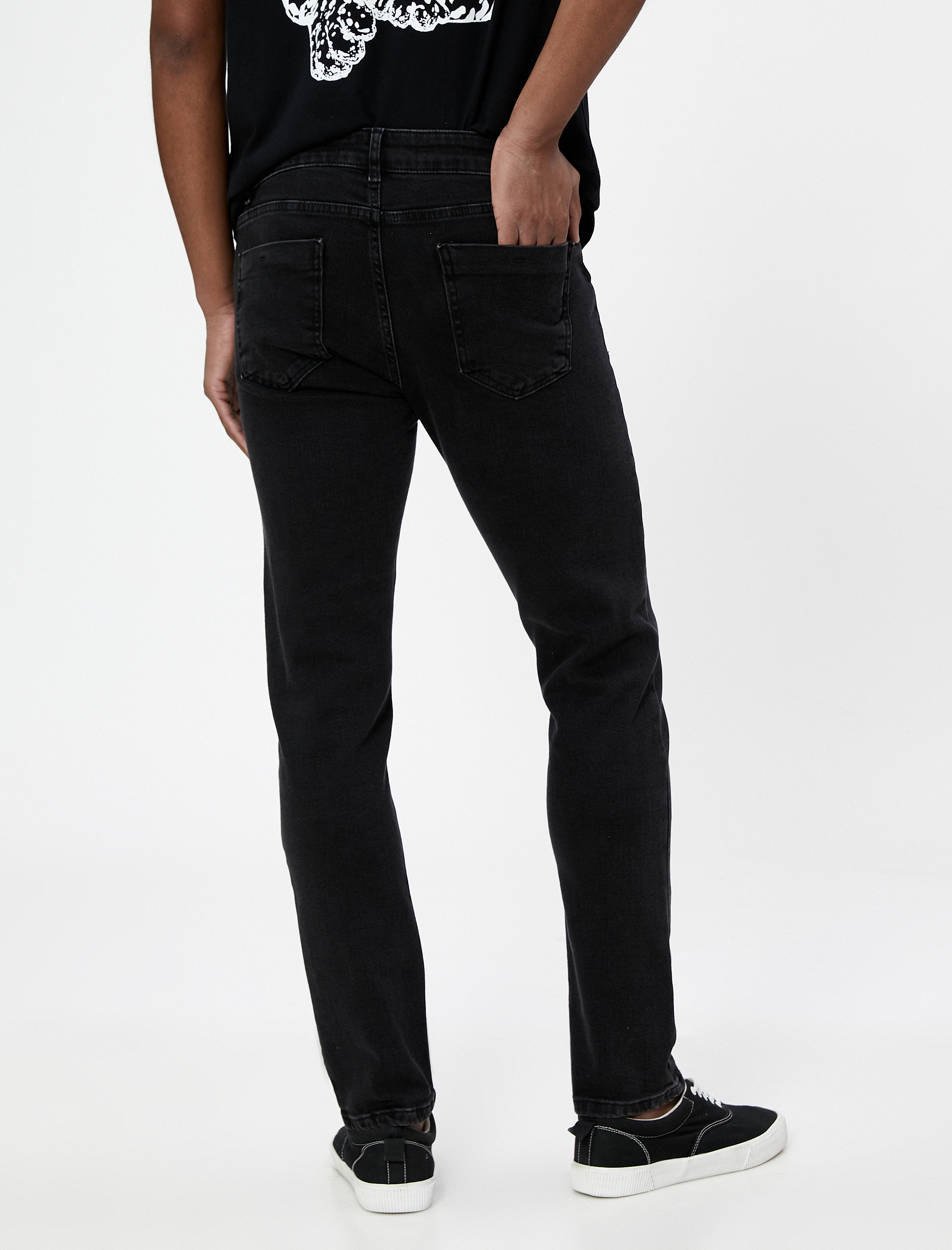 Siyah Erkek Slim Fit Kot Pantolon Brad Jean 3SAM40344ND Koton