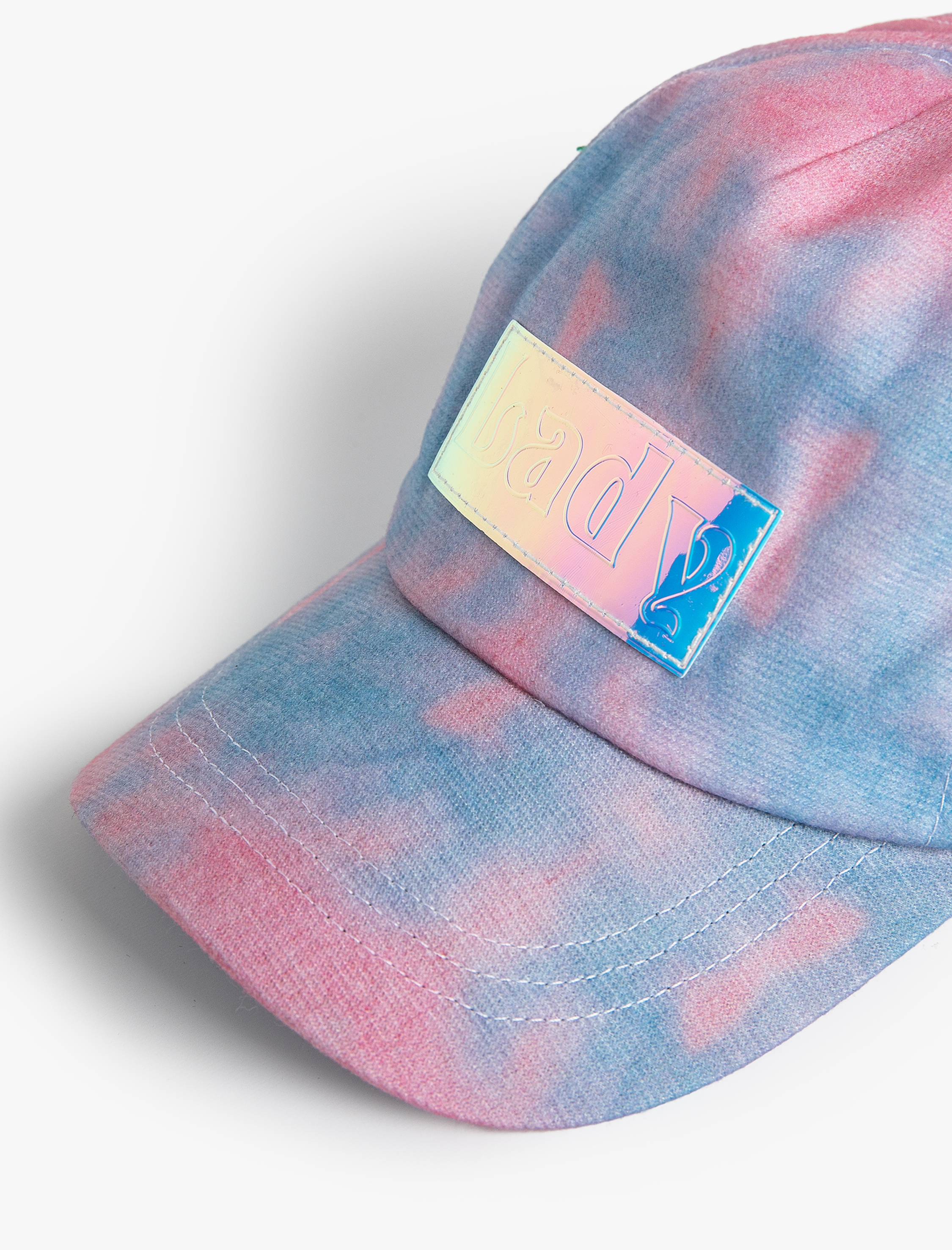  Kız Çocuk Cap Şapka Aplike Detaylı Batik Desenli