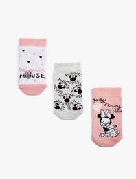 Minnie Mouse Çorap Seti Lisanslı 3'lü