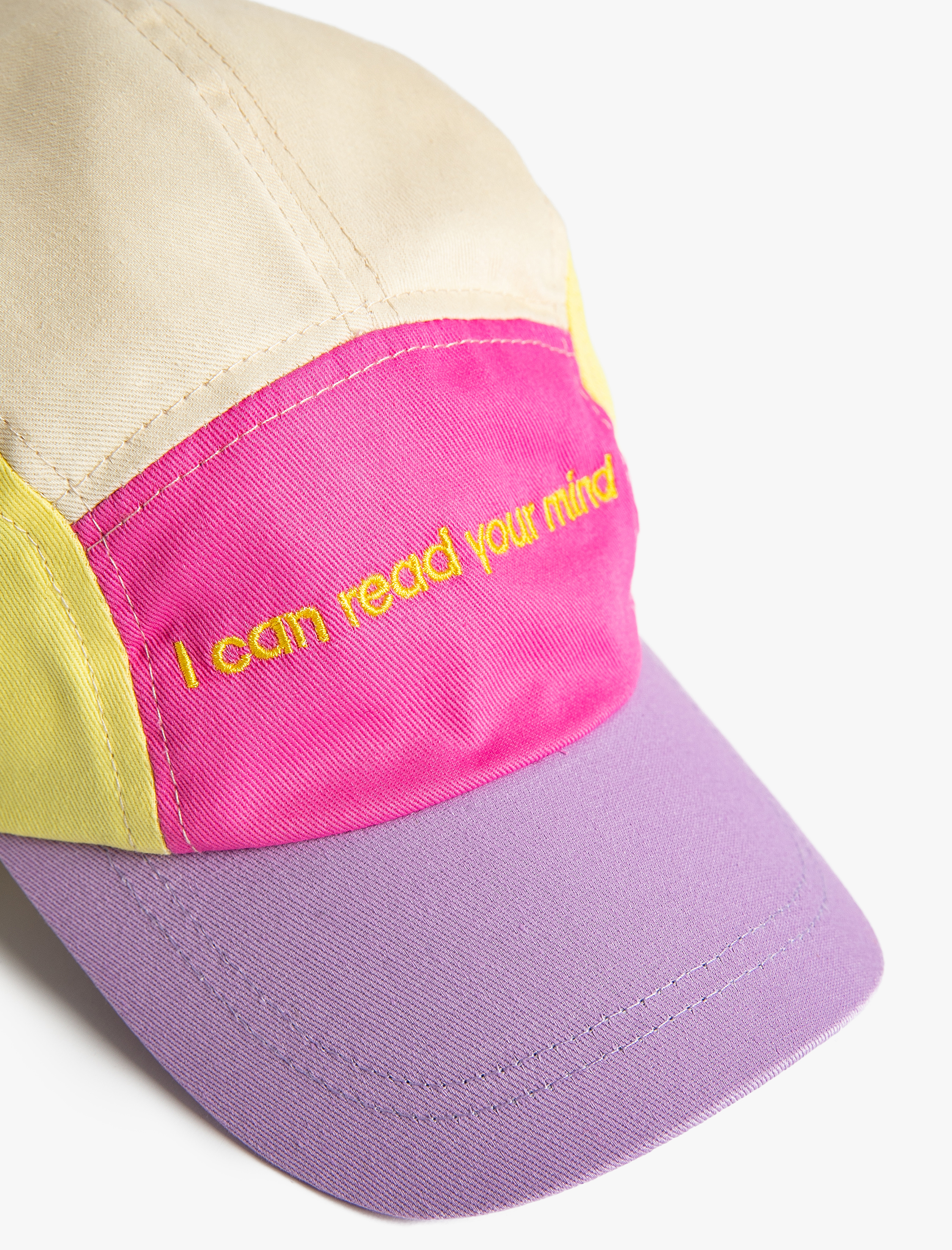  Kız Çocuk Şapka Renk Bloklu Pamuklu