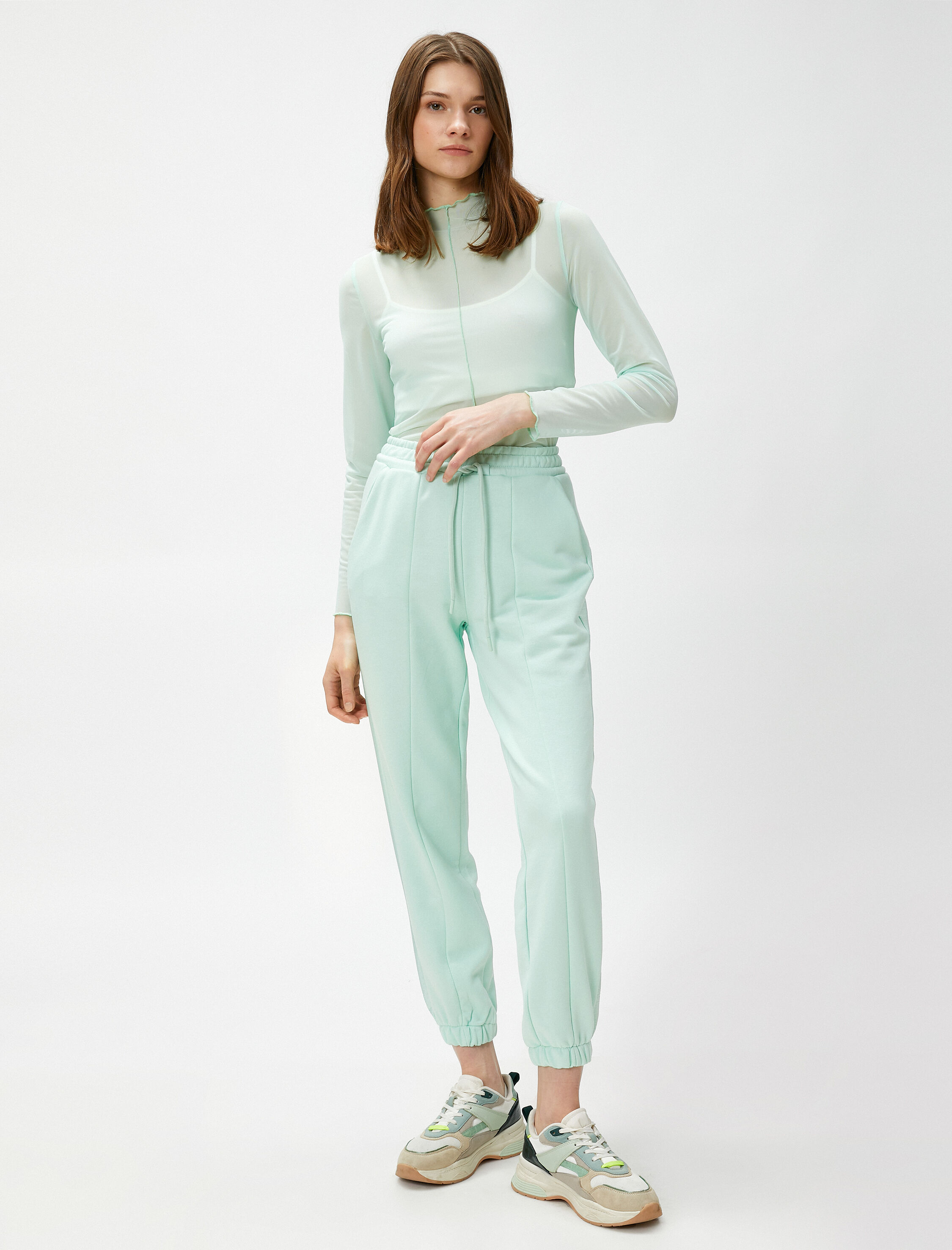   Jogger Eşofman Altı Nervürlü Cepli