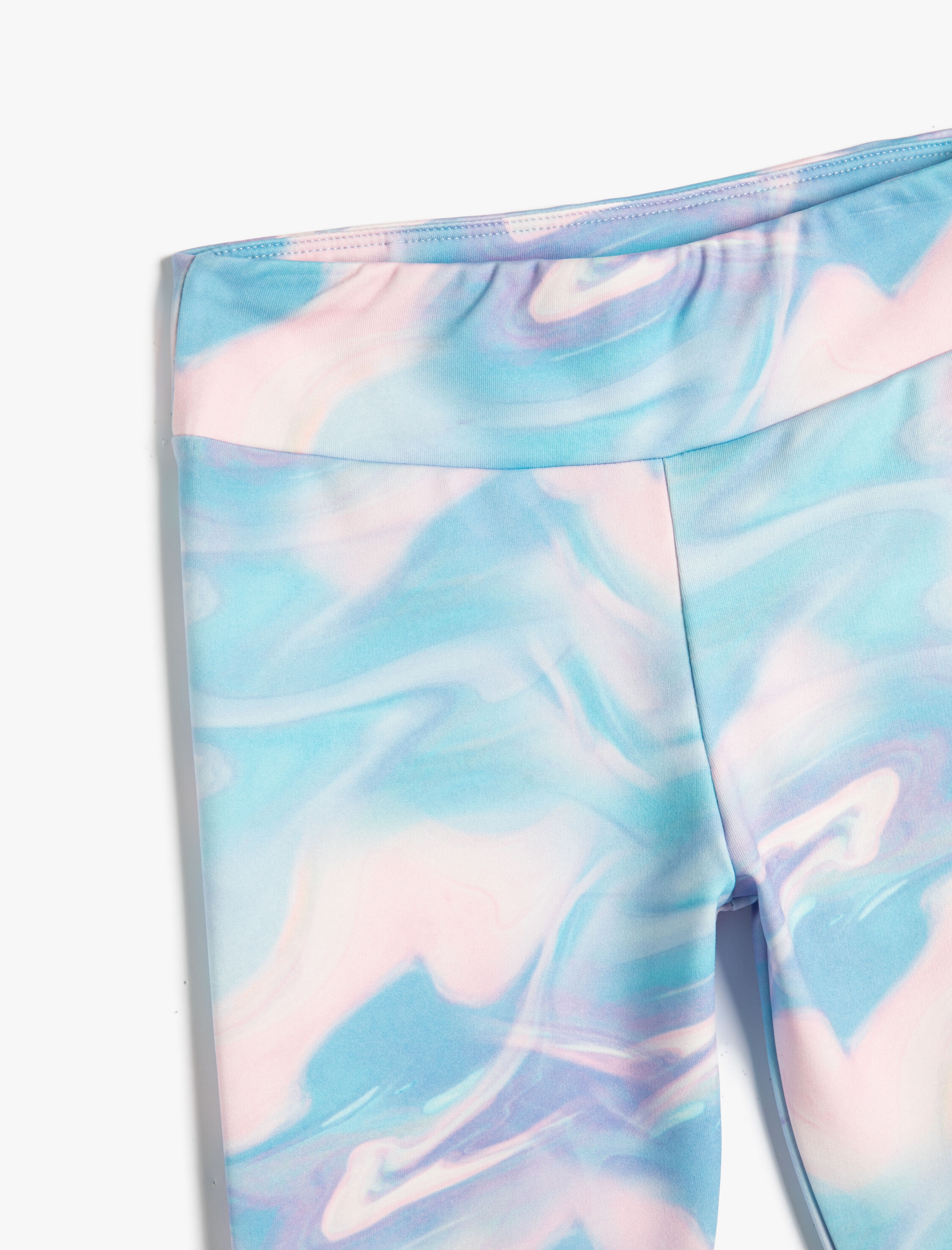  Kız Çocuk Tayt Yüksek Bel Batik Desenli