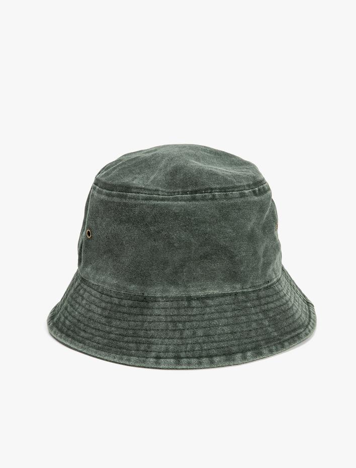 Erkek Bucket Şapka Basic Pamuklu