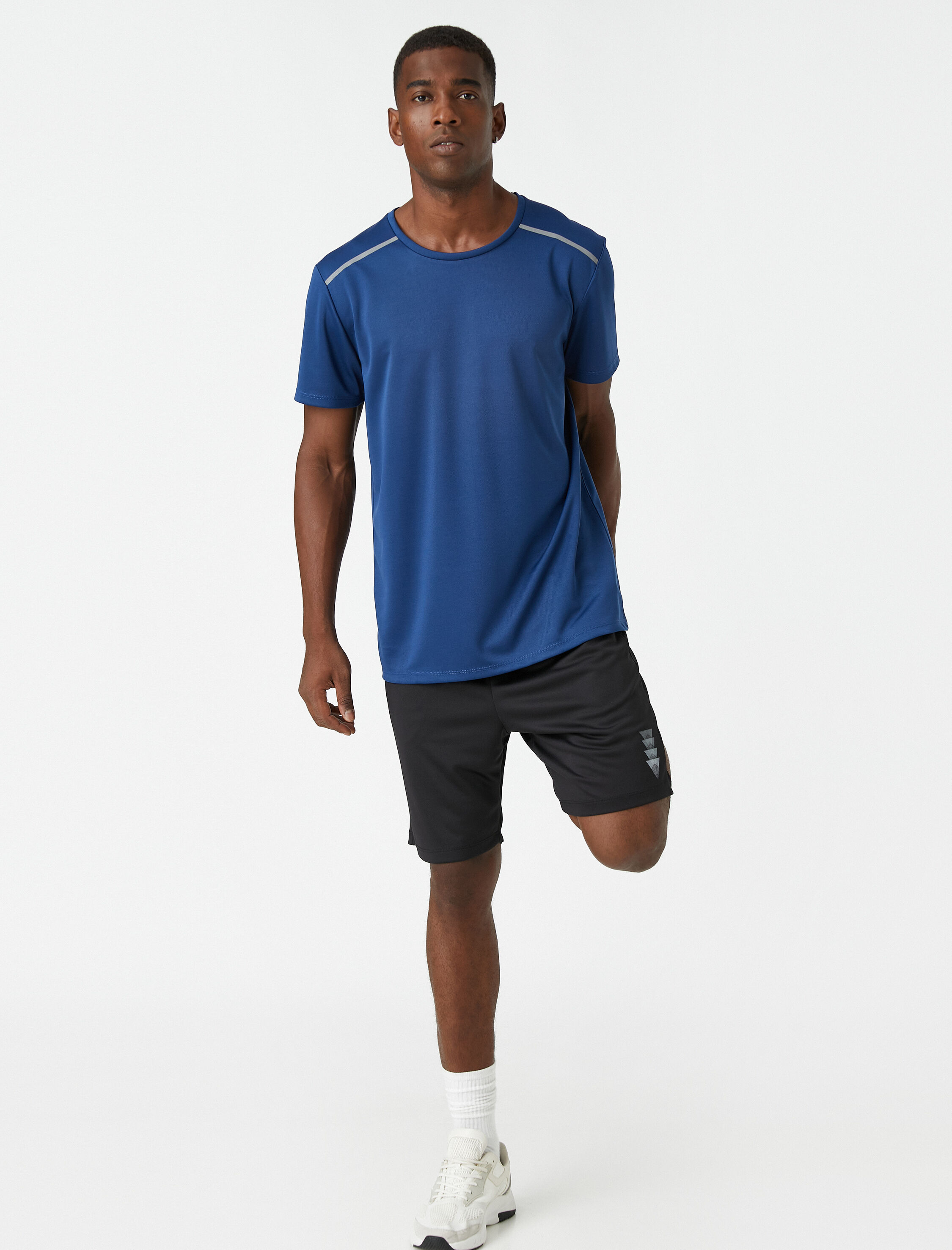   Baskılı Spor Tişört Bisiklet Yaka