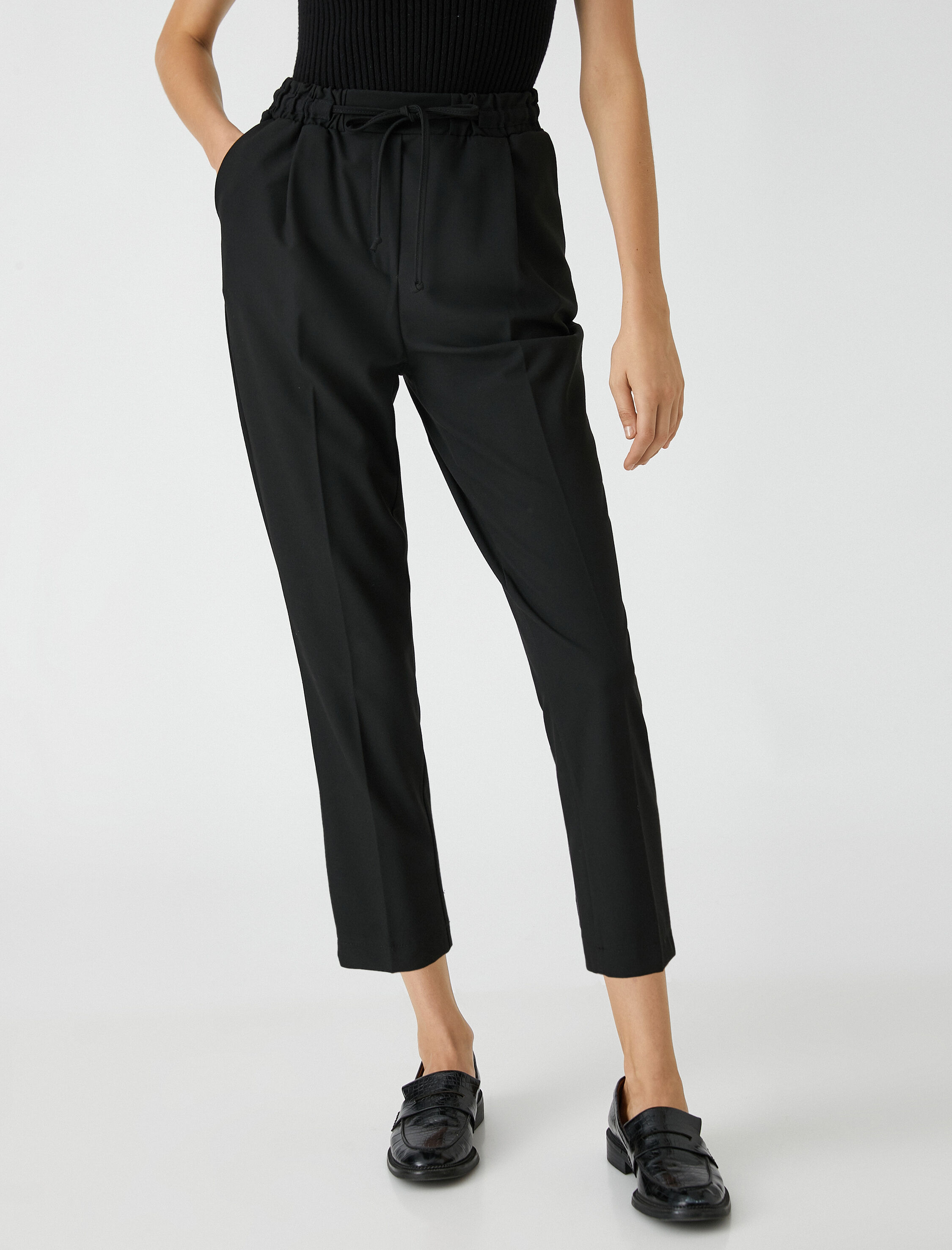   Havuç Pantolon Celi Bağlamalı Cepli