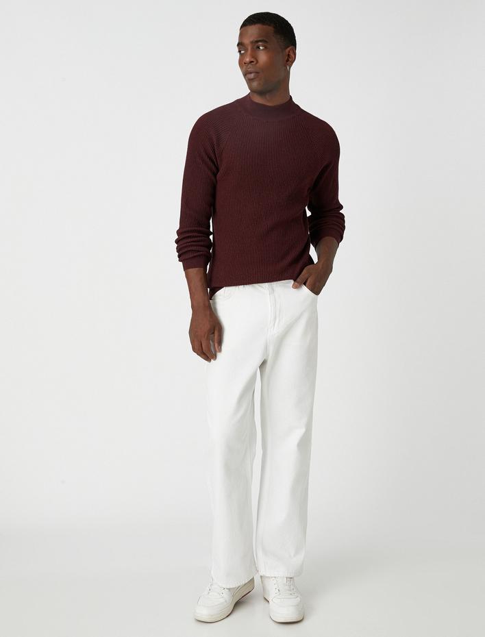  Yarım Balıkçı Yaka Kazak