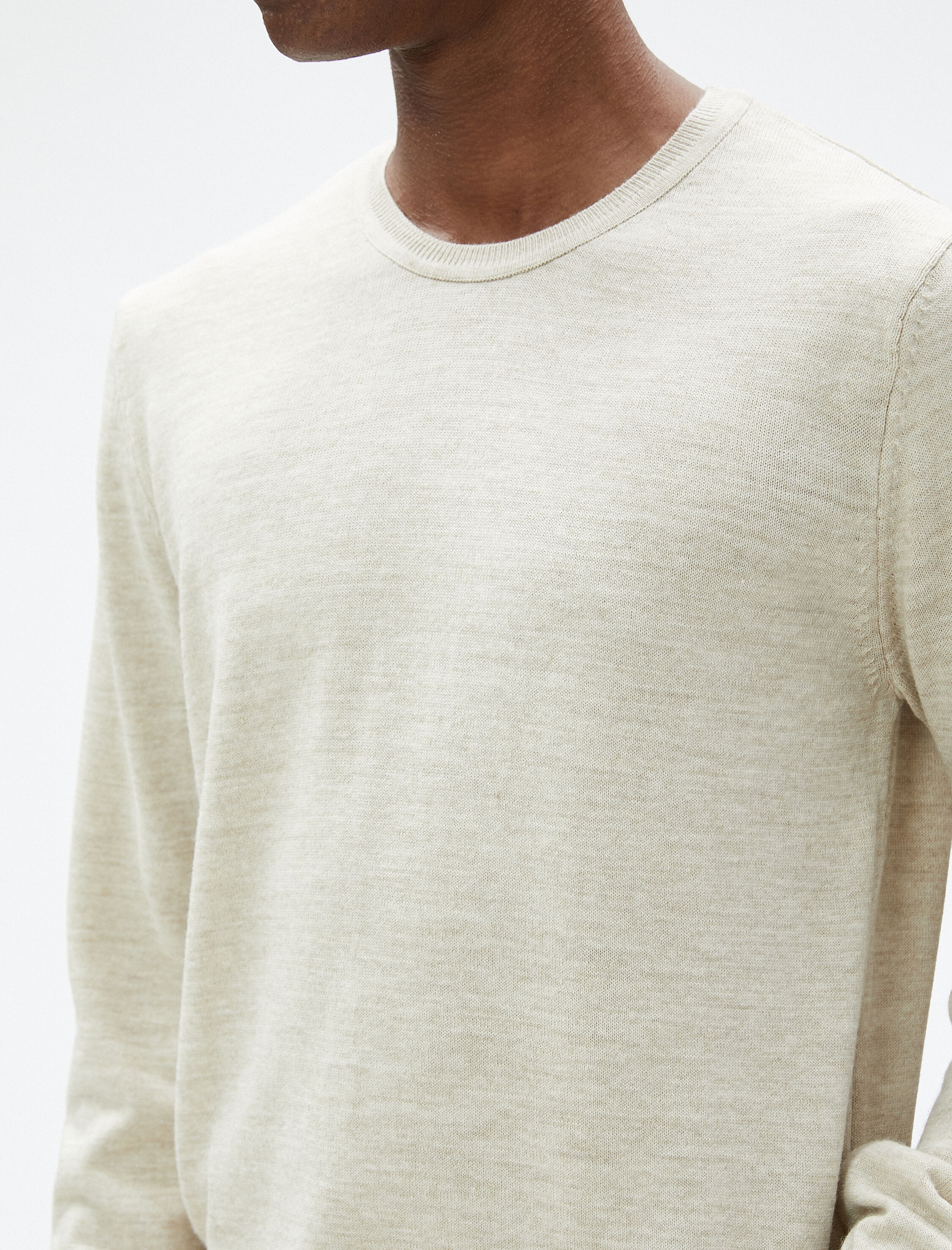   Basic Triko Kazak Bisiklet Yaka Dar Kesim Uzun Kollu