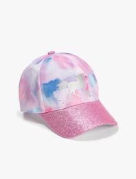 Unicorn Şapka Parlak Batik Desenli