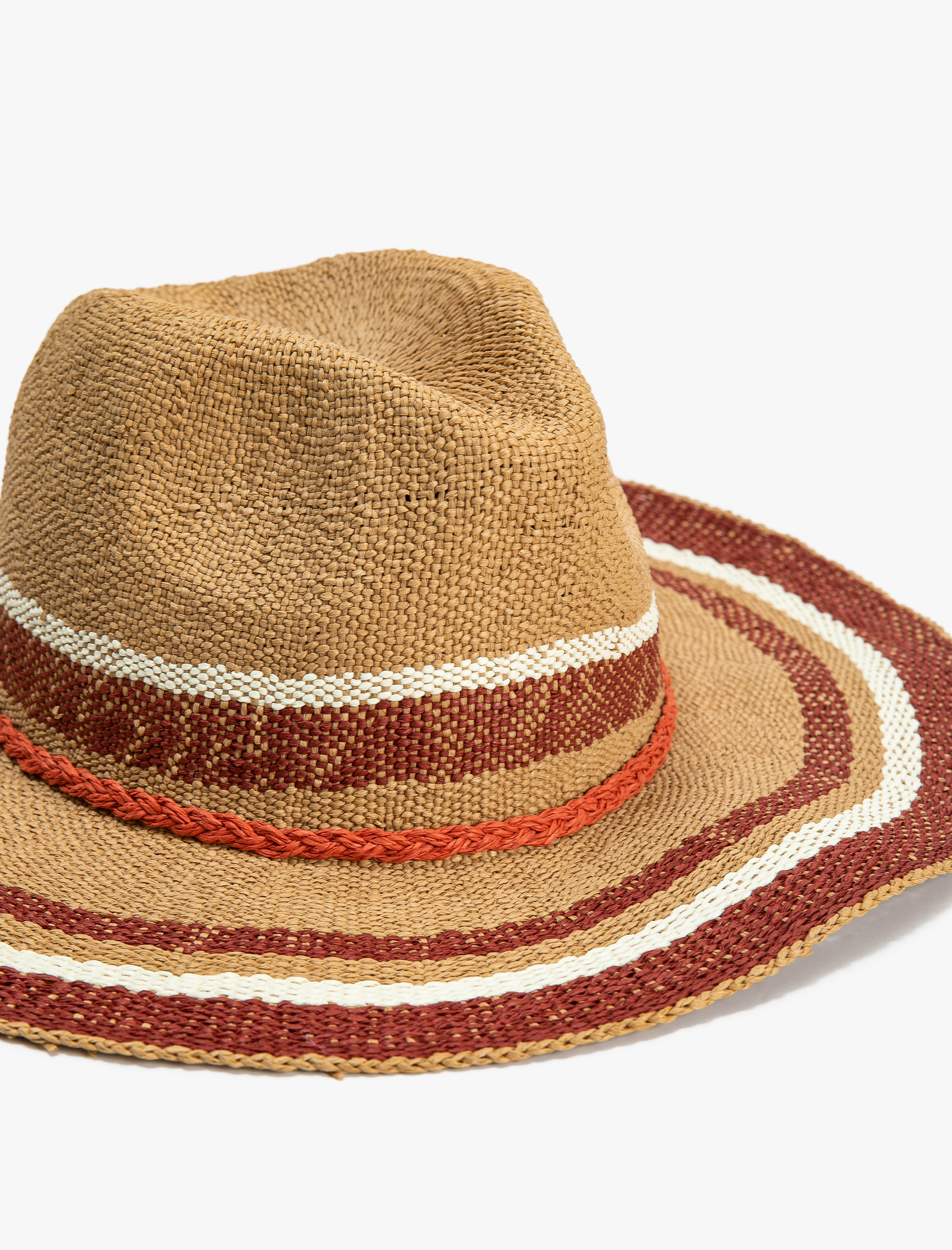  Kadın Hasır Şapka Fötr Örgü Detaylı