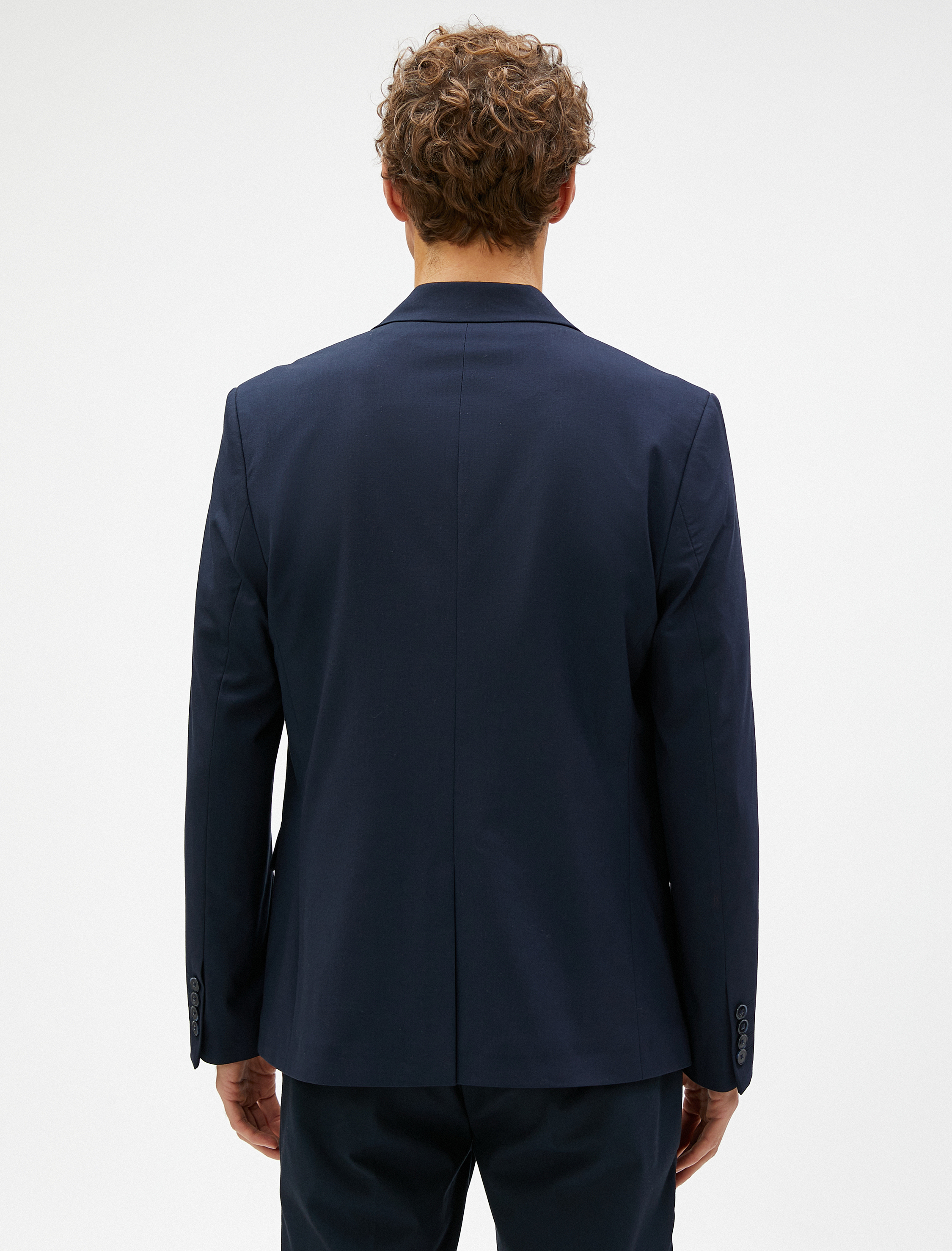 Koton Basic Blazer Ceket Dikiş Detaylı Düğmeli Cepli. 4