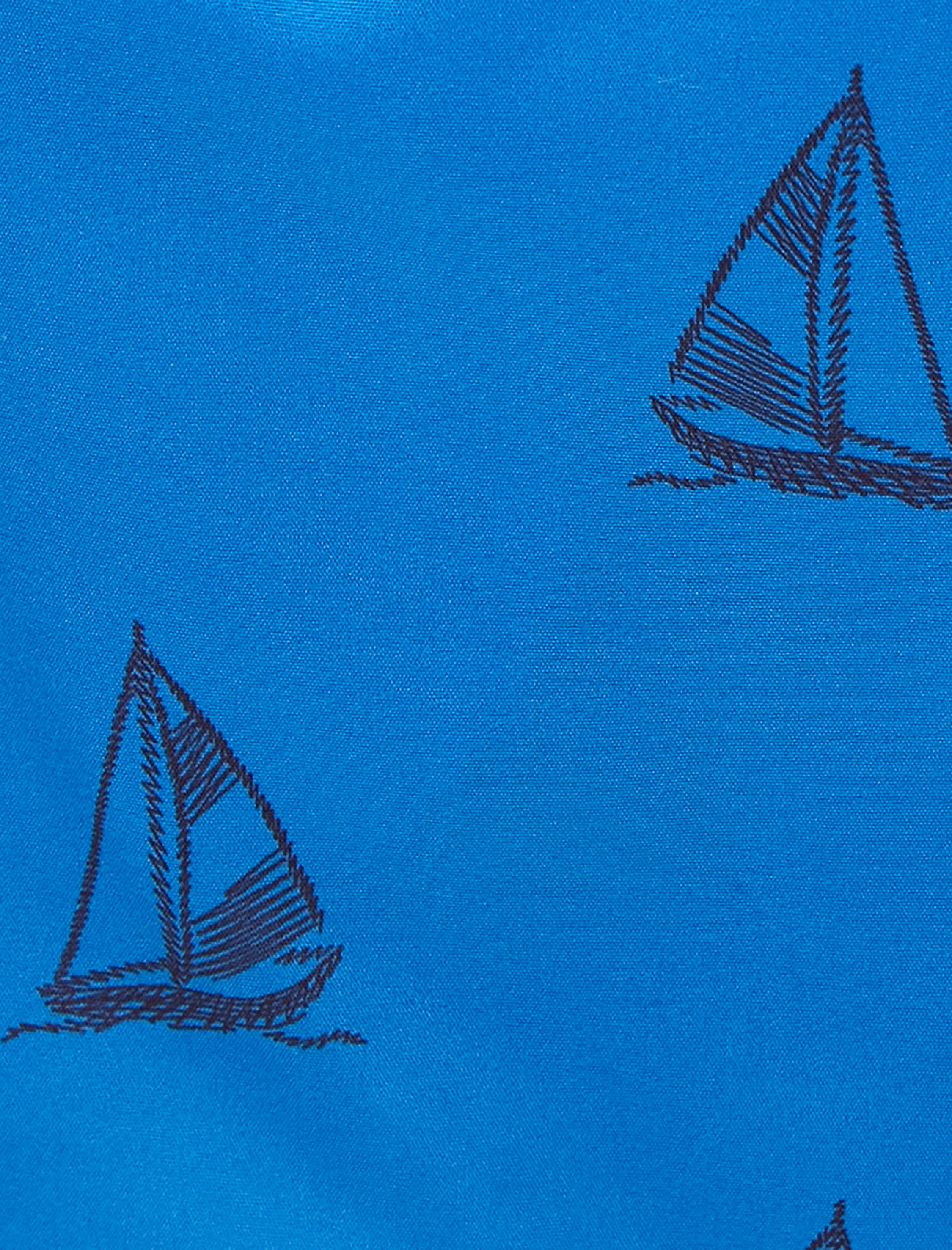   Deniz Şortu Yelkenli Baskılı Beli Bağcıklı Cep Detaylı