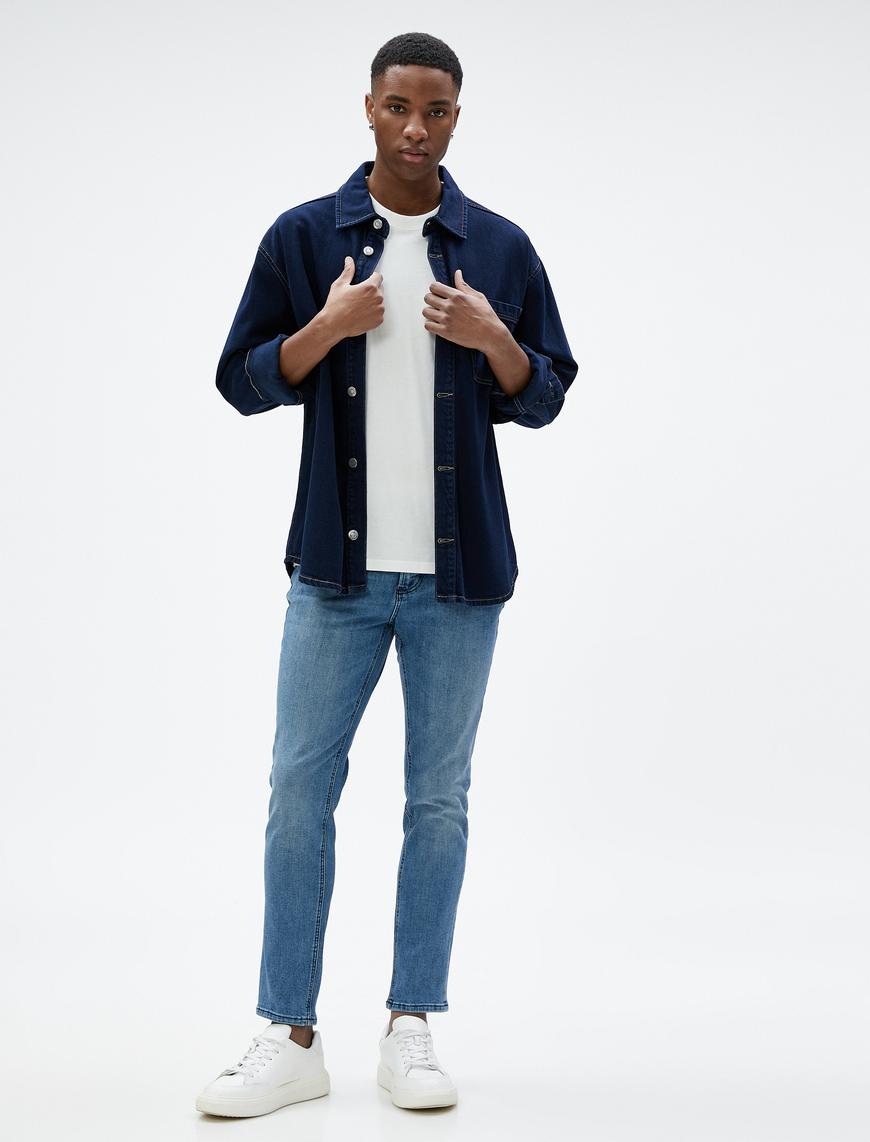   Slim Fit Kot Pantolon - Brad Jean