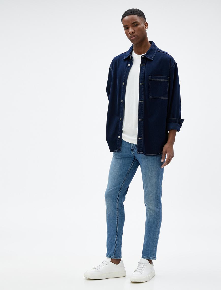   Slim Fit Kot Pantolon - Brad Jean