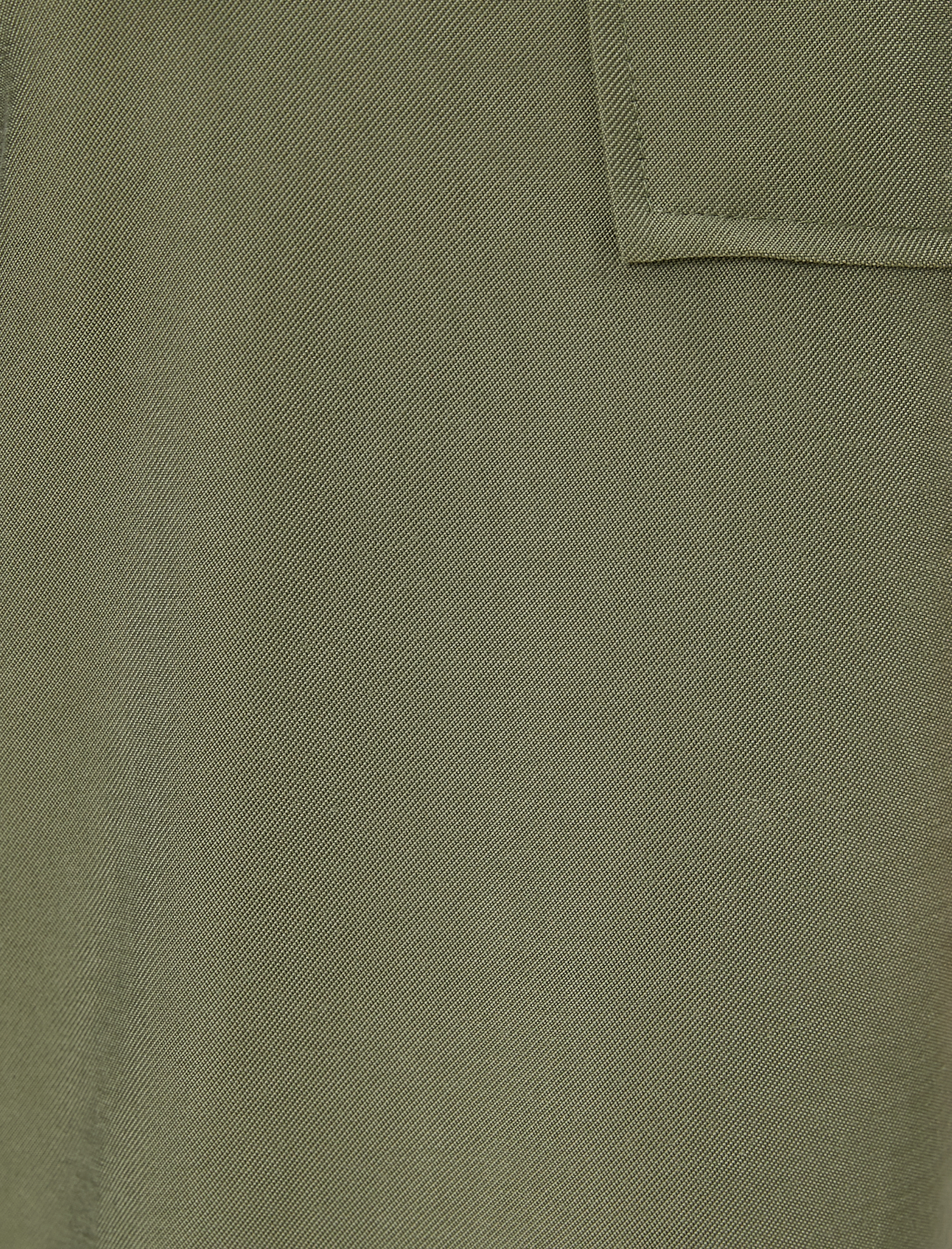   İpeksi Dokulu Rahat Pantolon Beli Bağlamalı Cepli