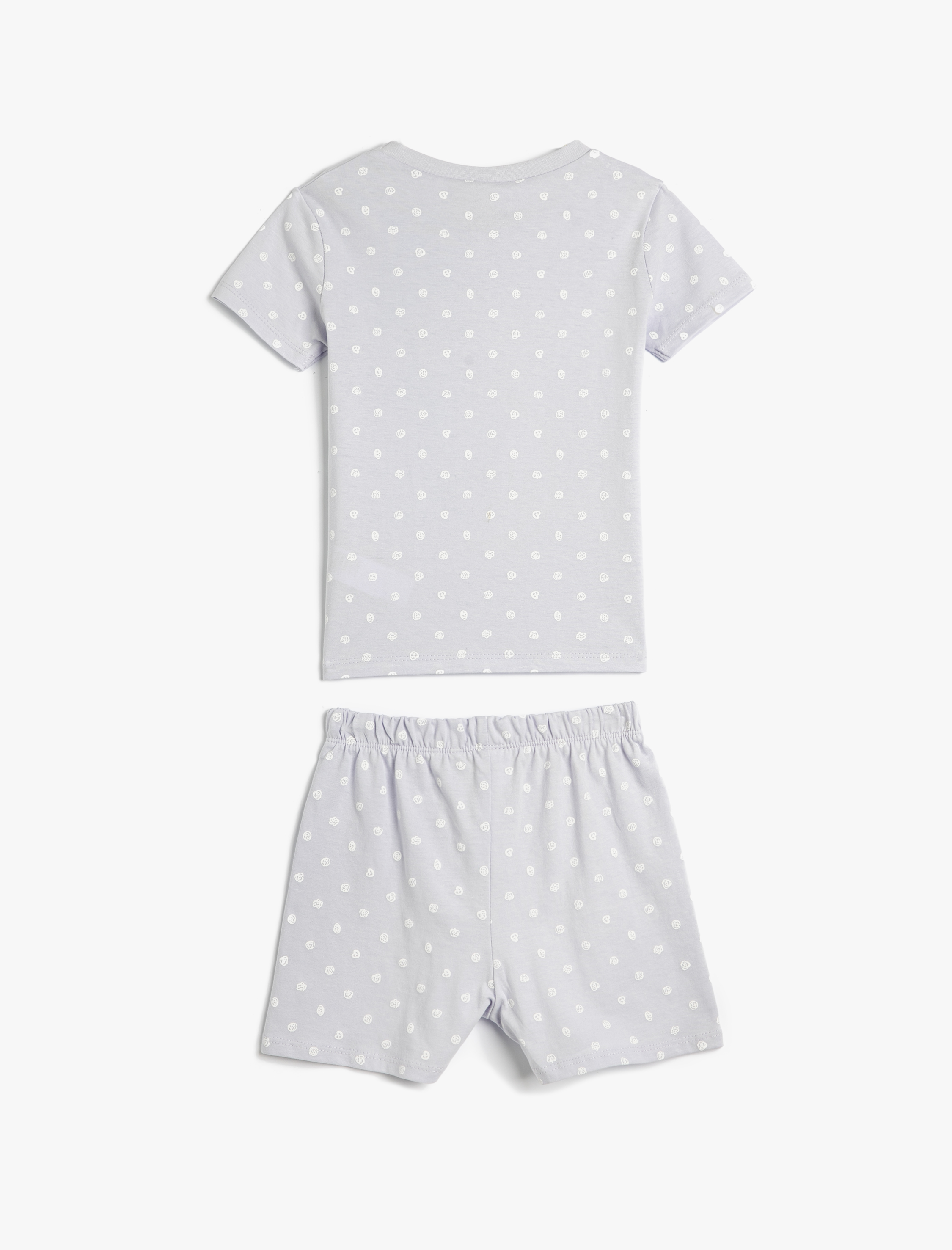  Kız Bebek Şort Tişört Takım Dinozor Baskılı Pamuklu