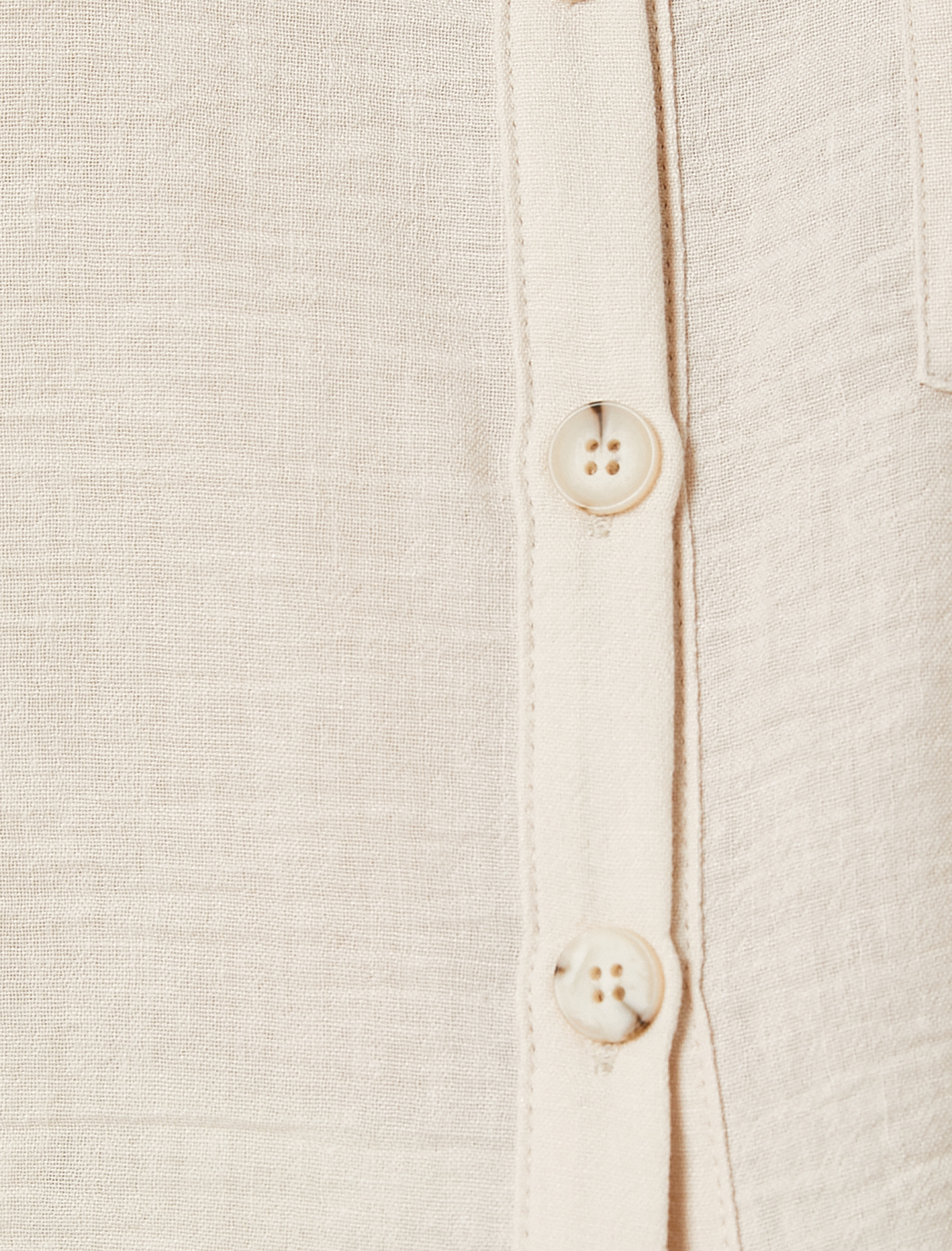   Crop Gömlek Kısa Kollu Cep Detaylı Düğmeli