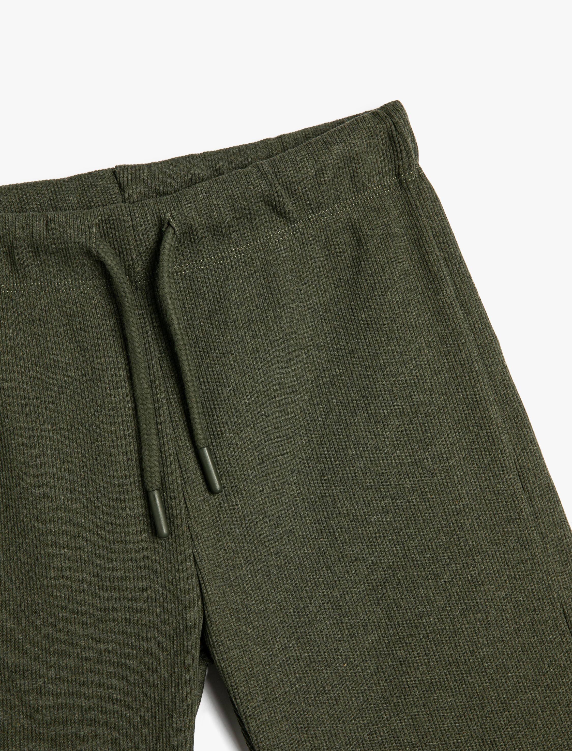  Erkek Çocuk Şort Basic Beli Bağlamalı Pamuklu Dokulu