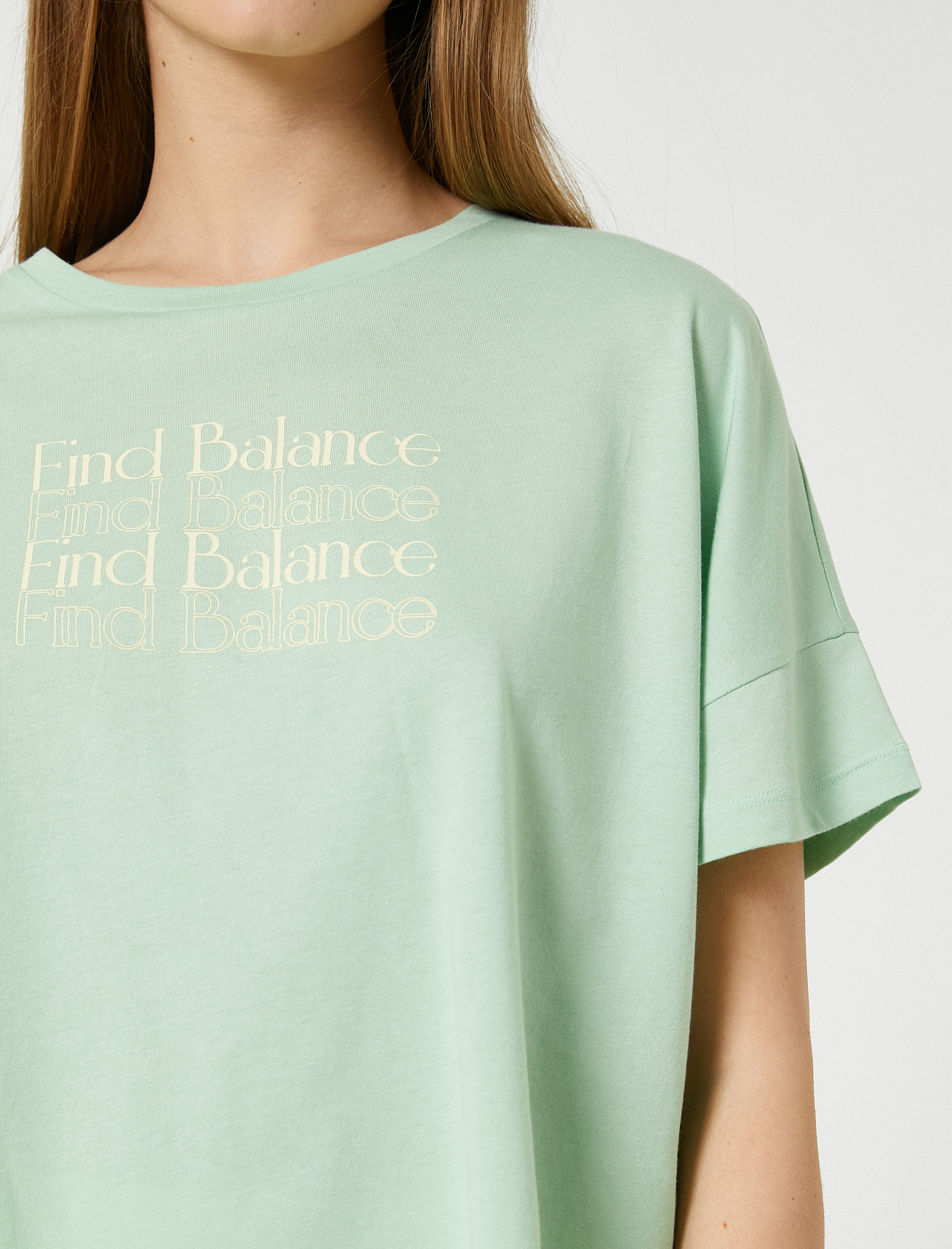   Modal Karışımlı Yoga Tişörtü Baskılı