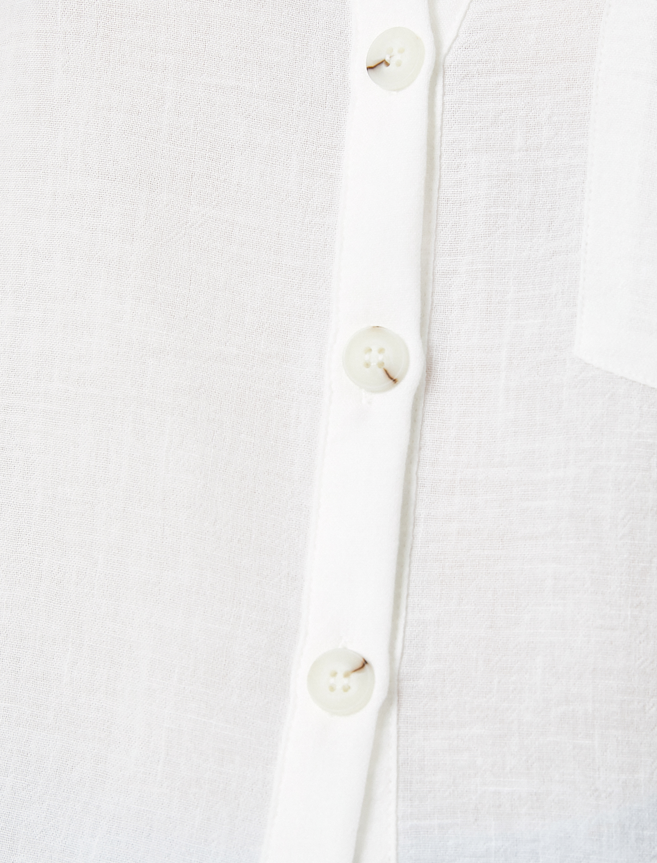   Crop Gömlek Kısa Kollu Cep Detaylı Düğmeli