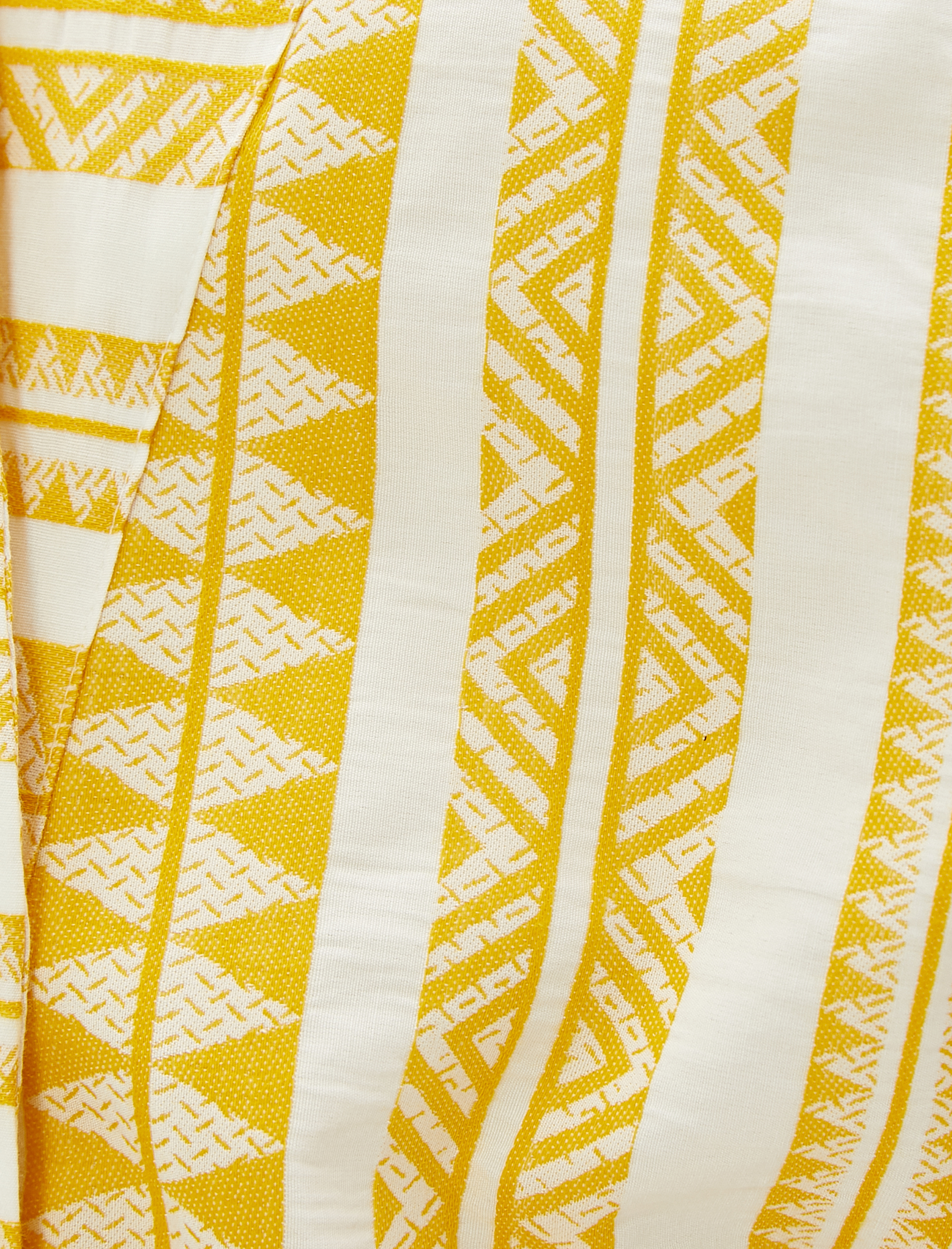   Etnik Desenli Kimono Kuşaklı Kısa Kollu