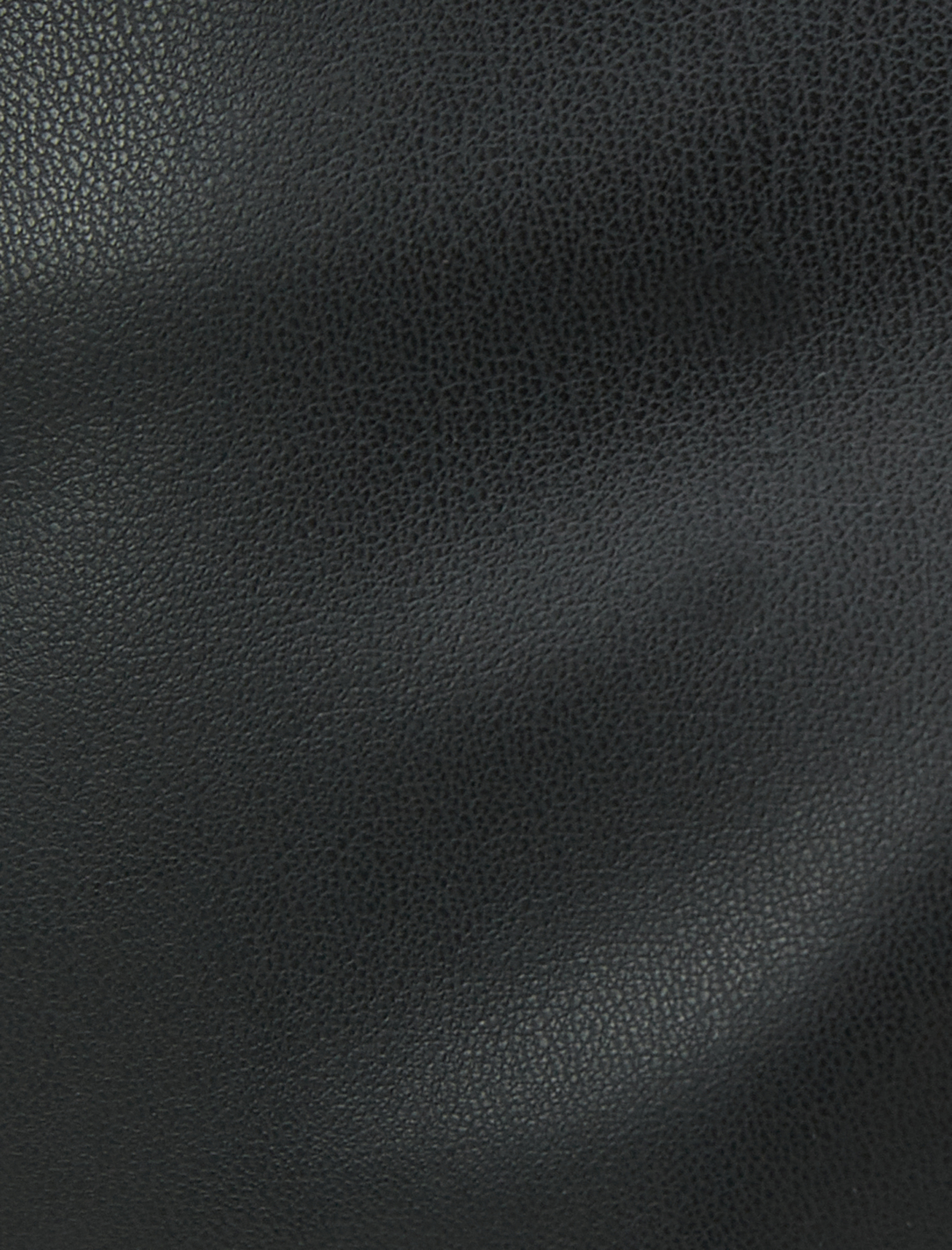   Suni Deri Mini Etek Dikiş Detaylı Fermuarlı