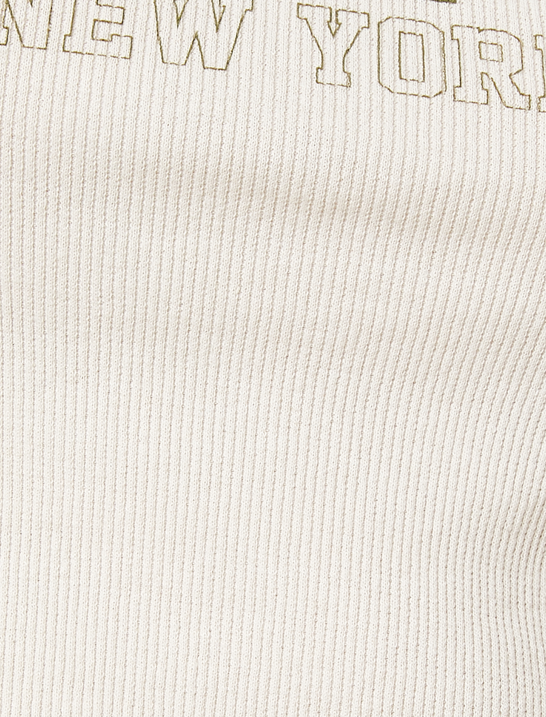   Crop Atlet Baskılı Fitilli Biye Detaylı Pamuklu