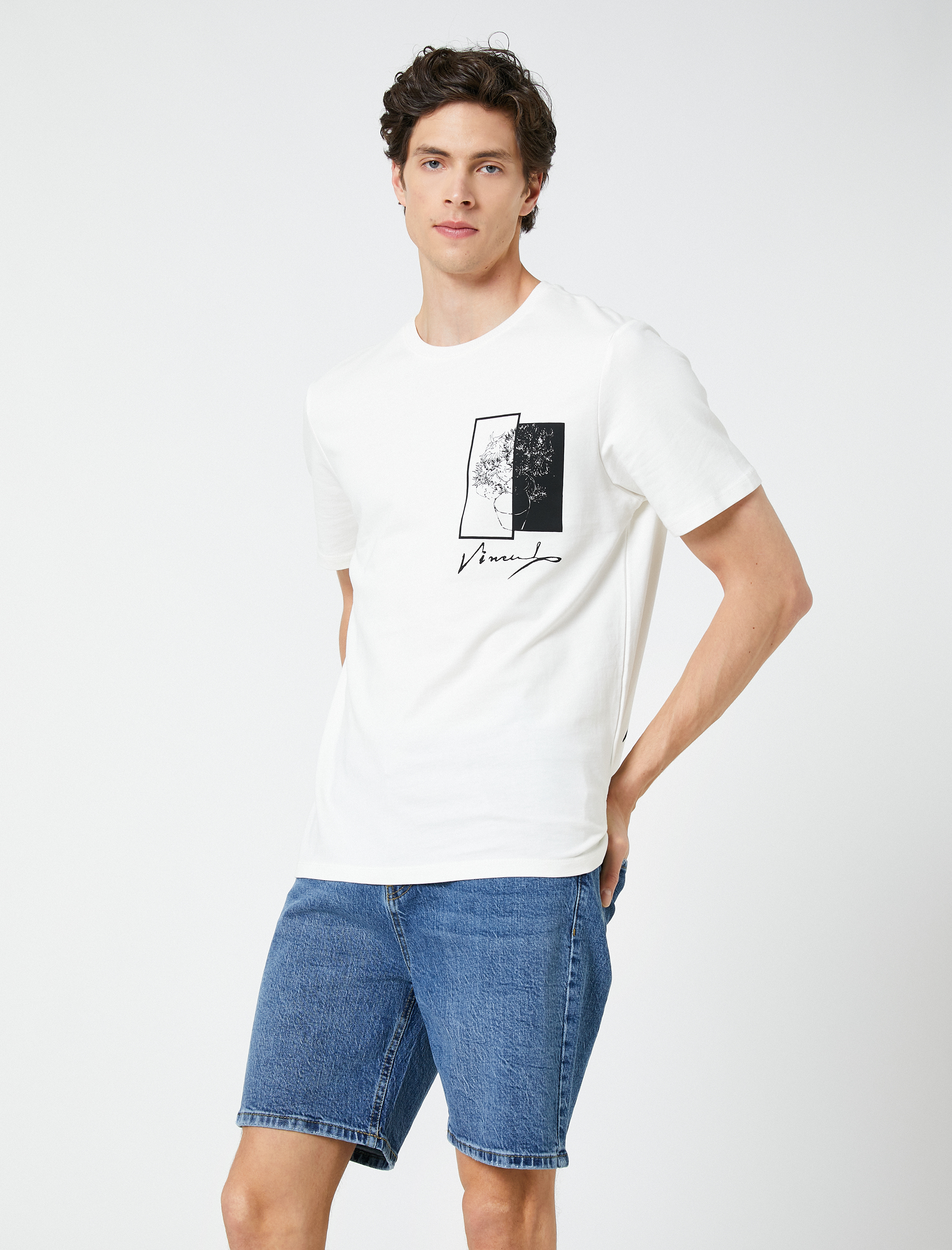   Oversize Kot Şort Cep Detaylı Düğmeli Pamuklu