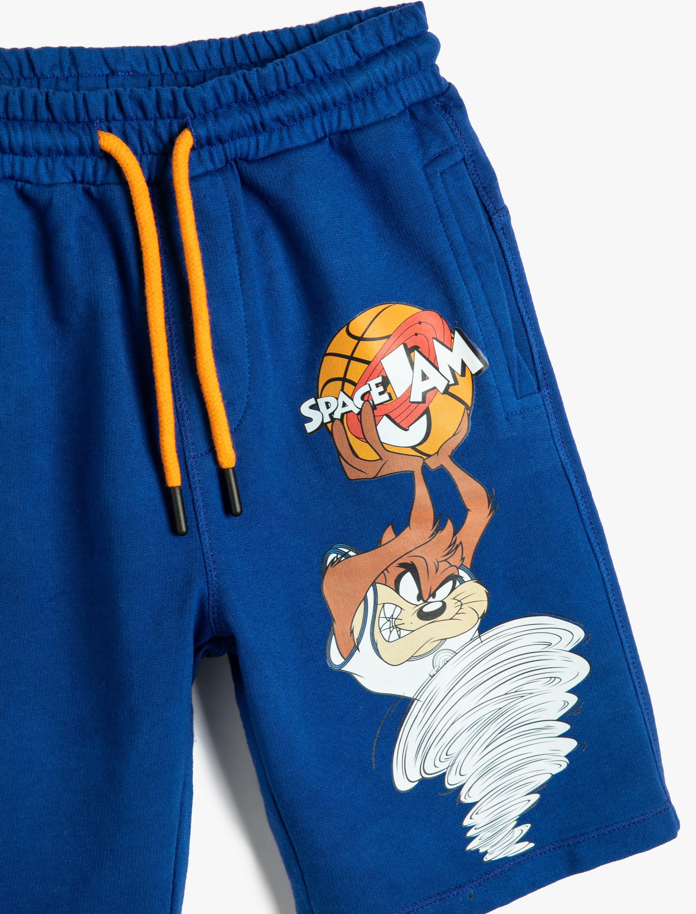  Erkek Çocuk Tazmanya Canavarı Şort Lisanslı Beli Bağlamalı Cepli Pamuklu