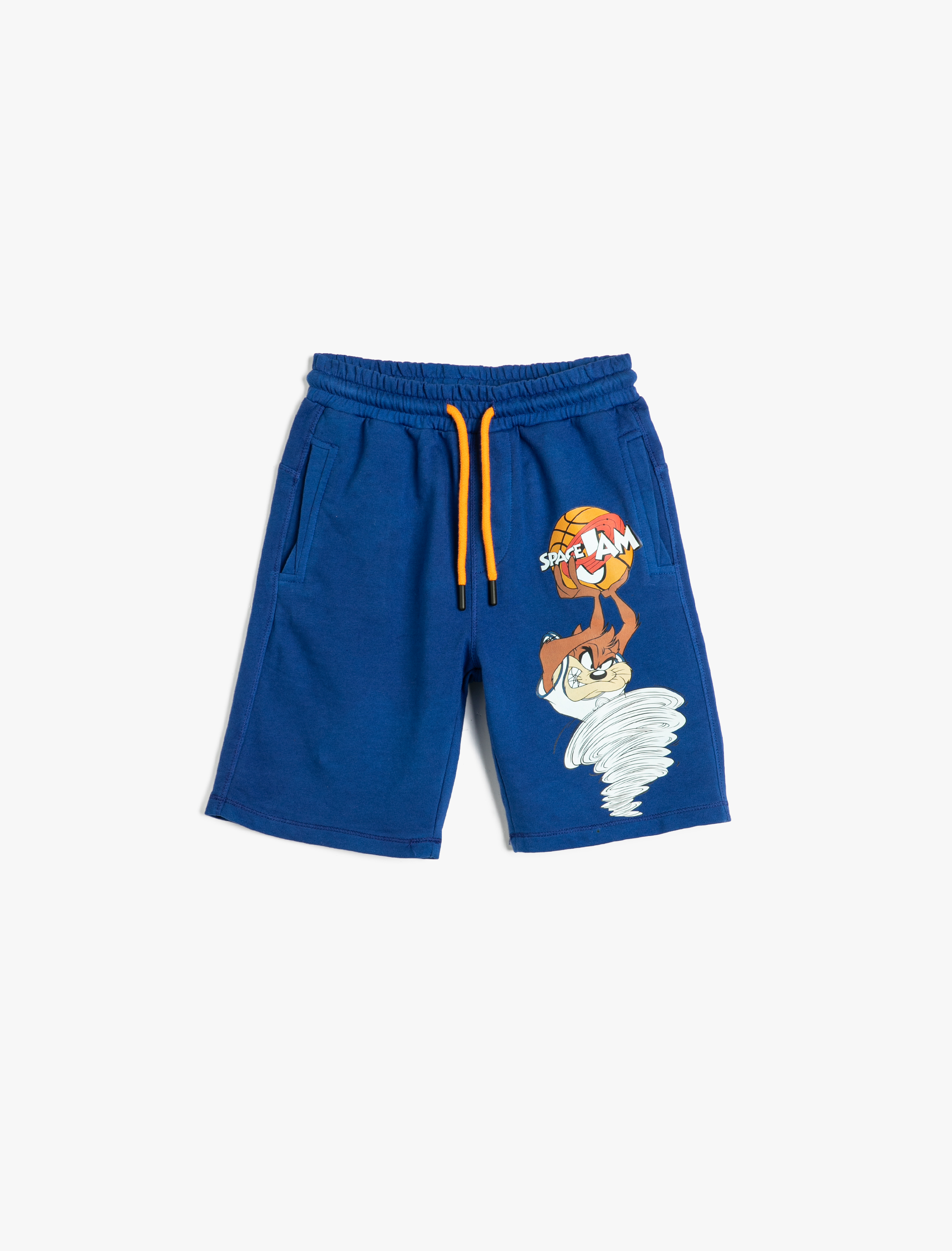  Erkek Çocuk Tazmanya Canavarı Şort Lisanslı Beli Bağlamalı Cepli Pamuklu