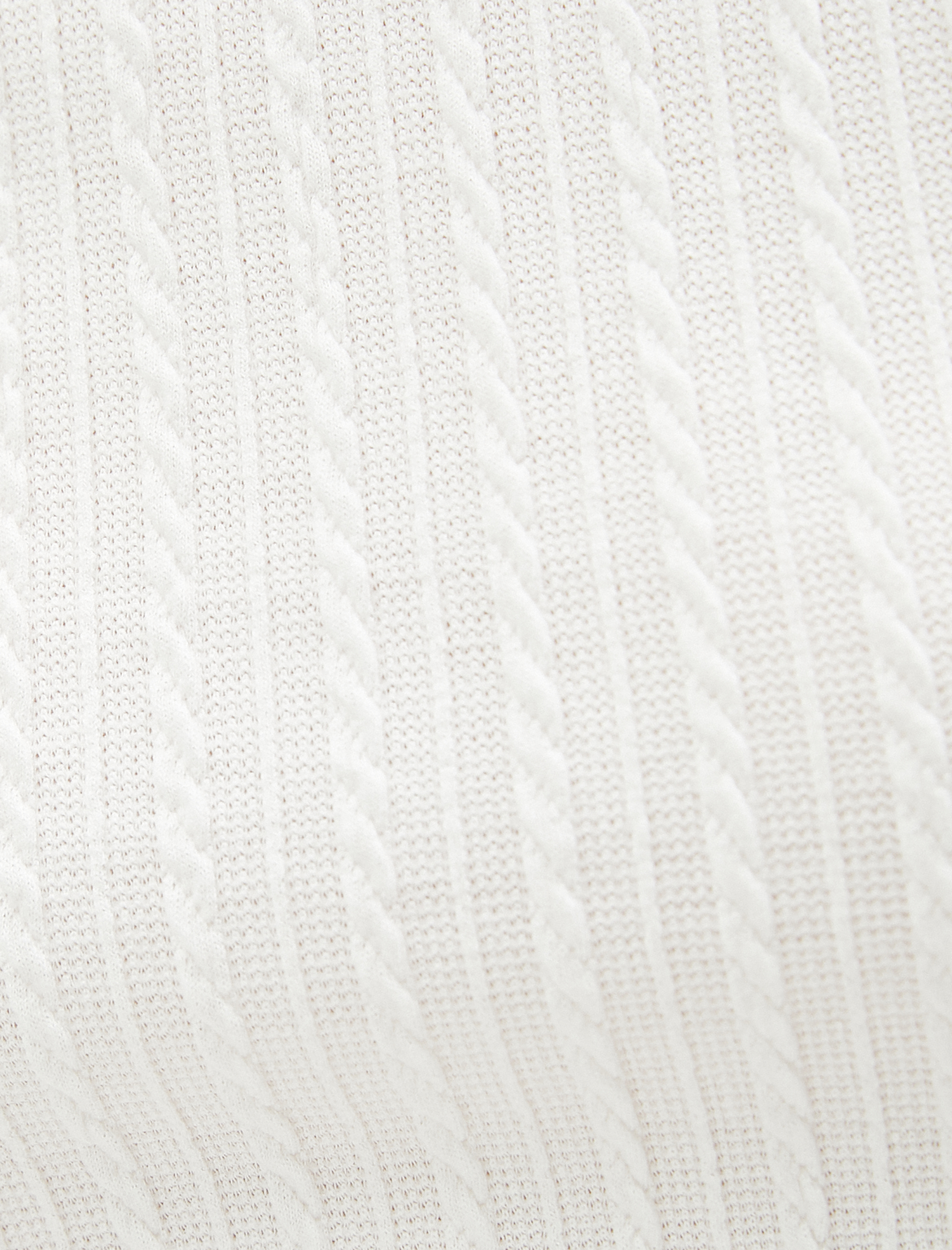   Kısa Kollu Tişört Örgü Motifli Dik Yaka