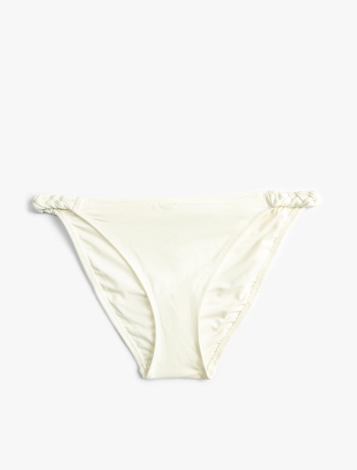  Brazilian Bikini Altı Normal Bel Yanları Örgü Detaylı