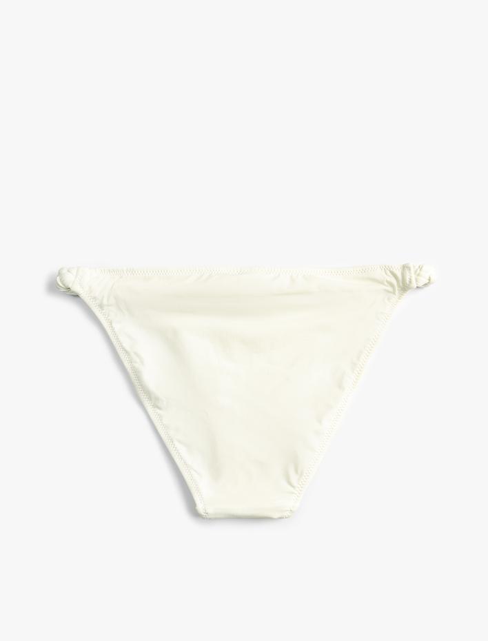  Brazilian Bikini Altı Normal Bel Yanları Örgü Detaylı