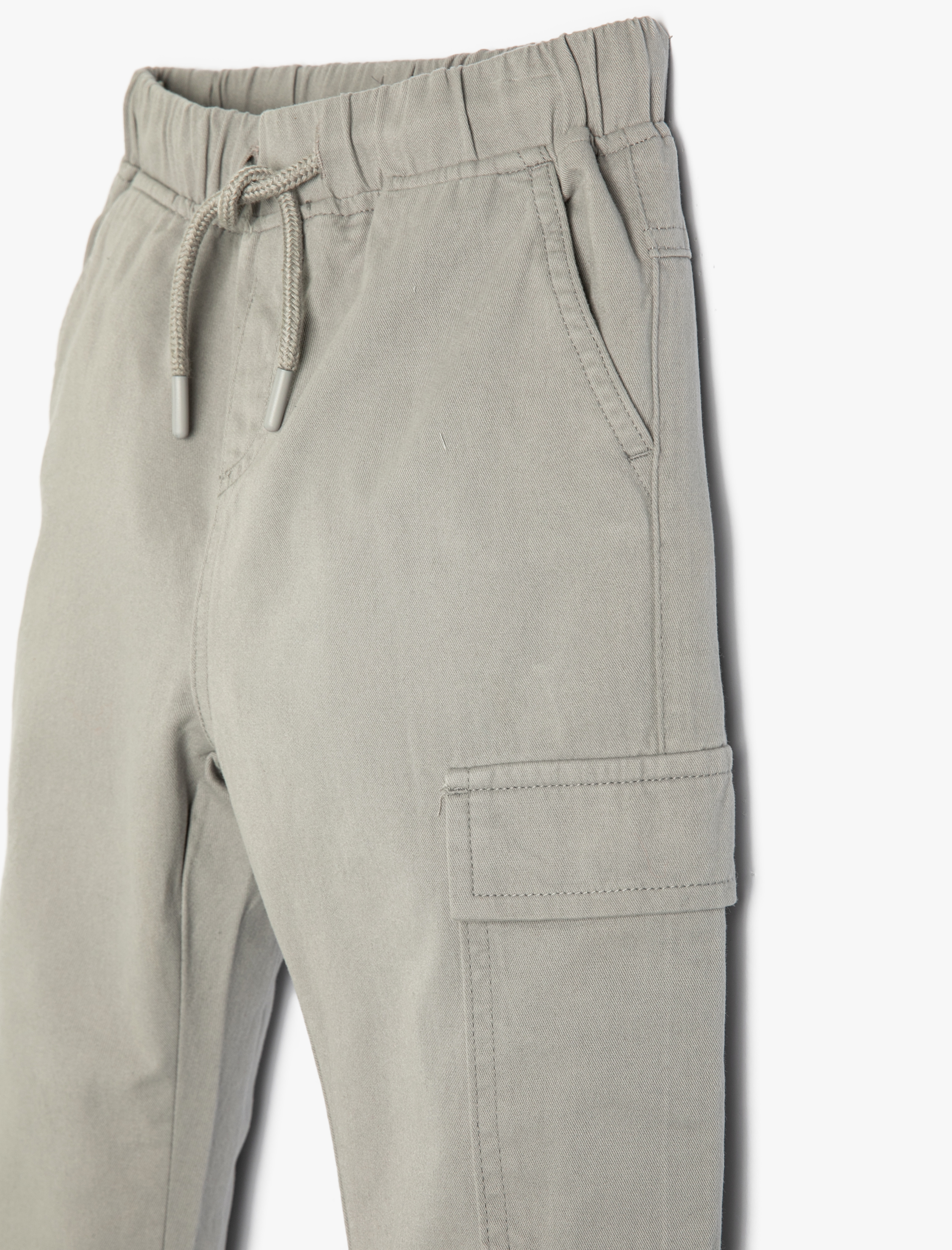  Erkek Çocuk Jogger Pantolon Cepli Beli Bağlamalı Lastikli Pamuklu