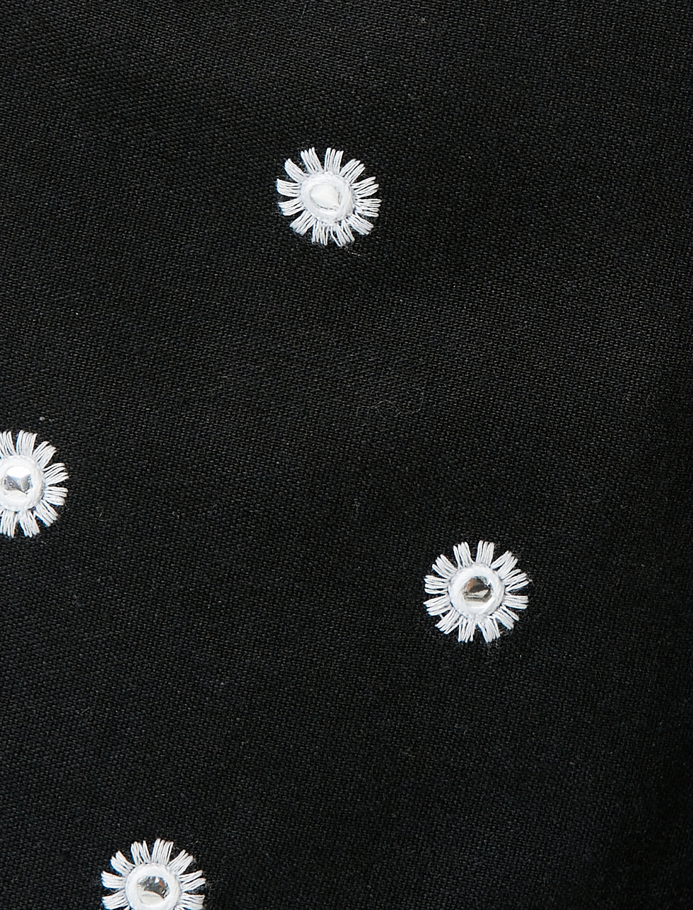   Etnik İşlemeli Şort Bol Paça