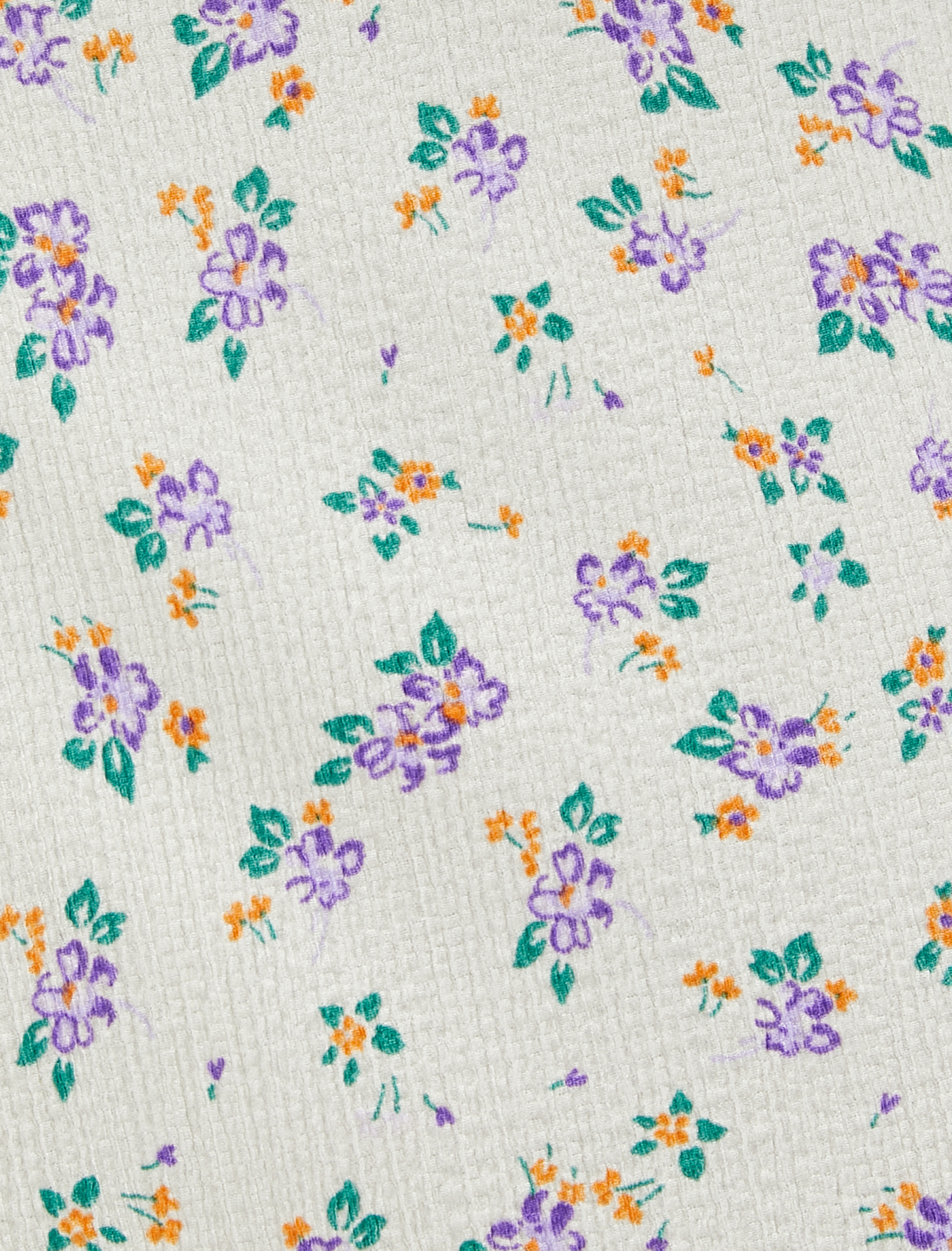   Çiçekli Elbise Midi Kalp Yaka Balon Kollu Yırtmaçlı Bürümcük