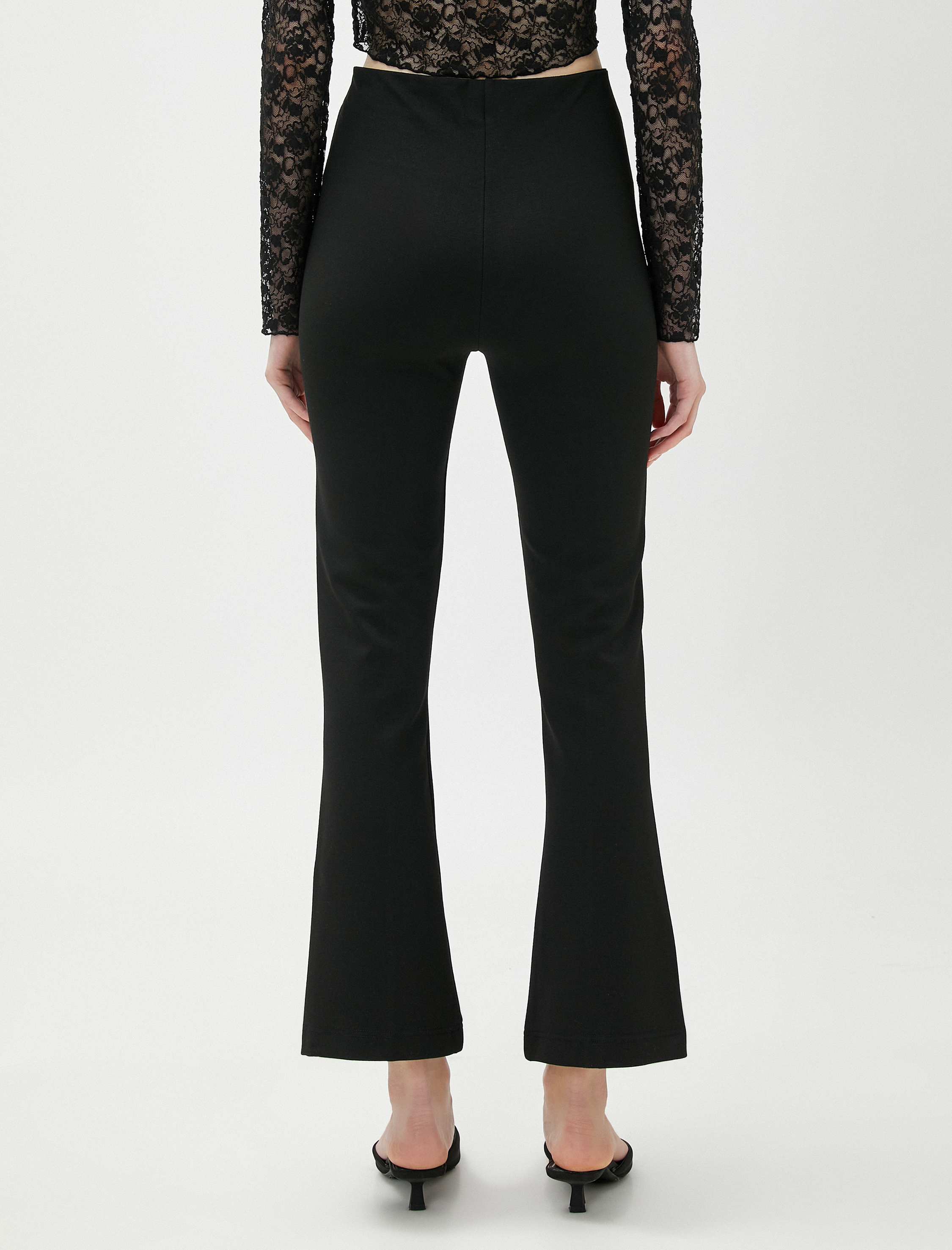   Nervürlü İspanyol Paça Tayt