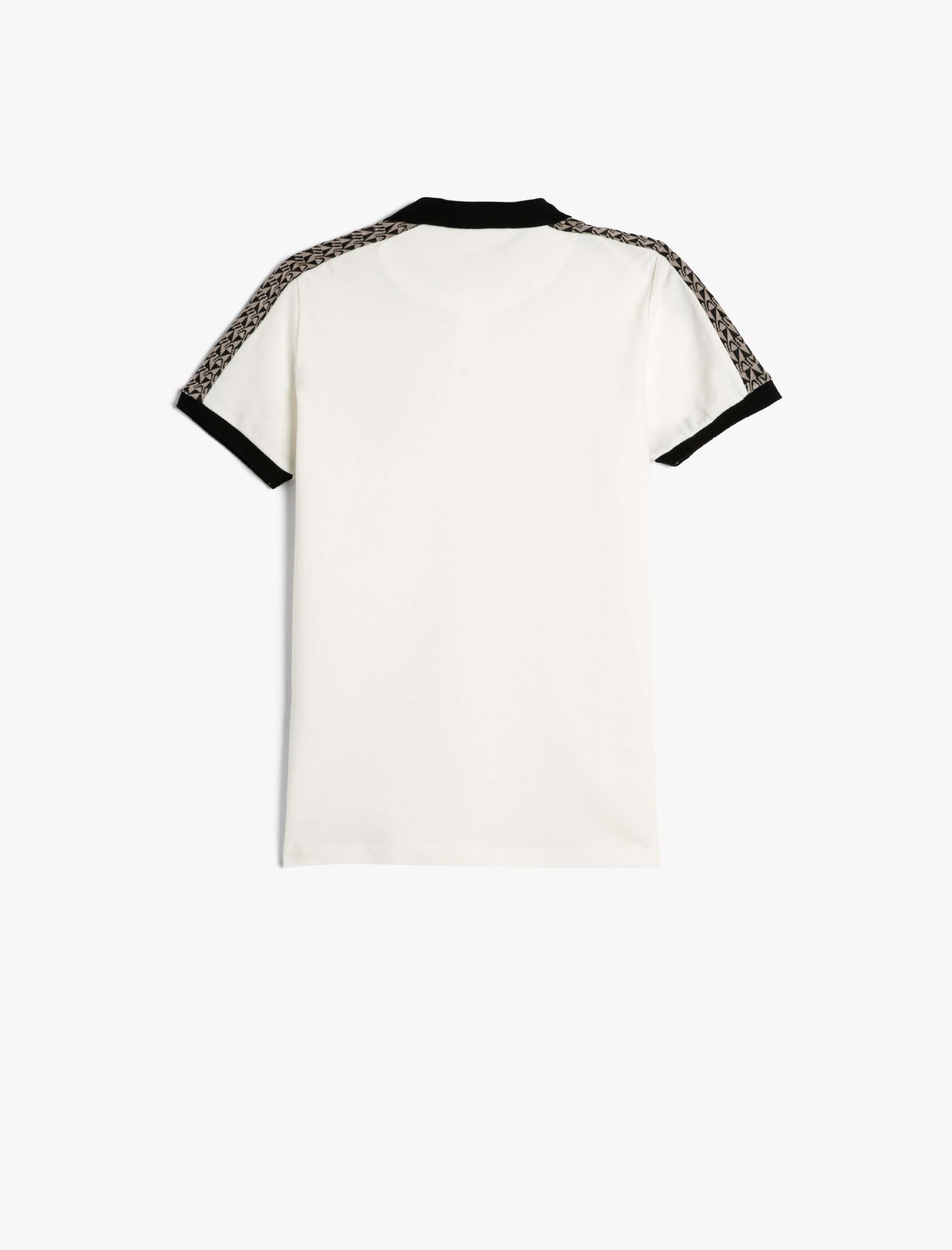  Erkek Çocuk Polo Tişört Kısa Kollu Düğmeli Şerit Detaylı