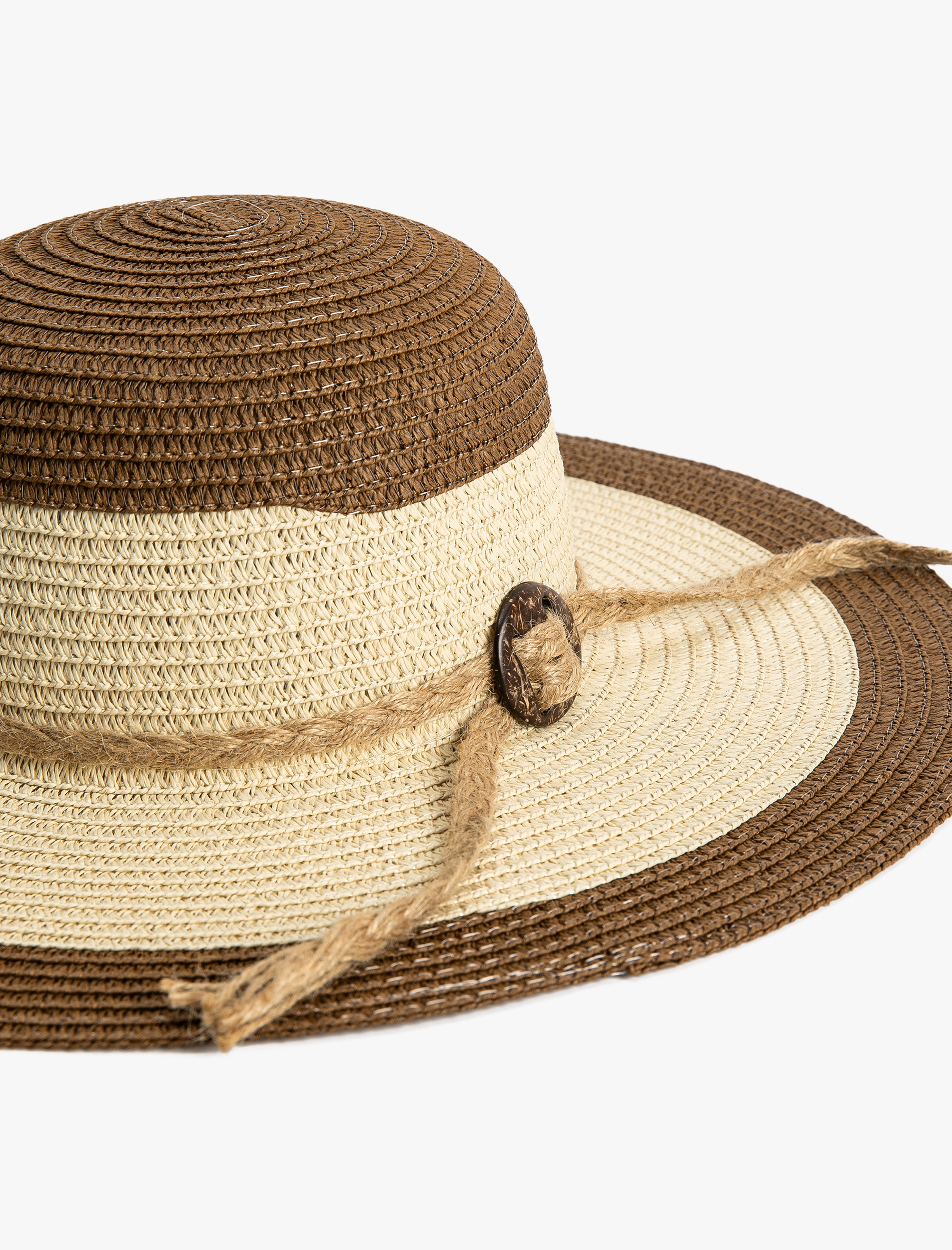  Kadın Fötr Hasır Şapka Toka ve Örgü Detaylı