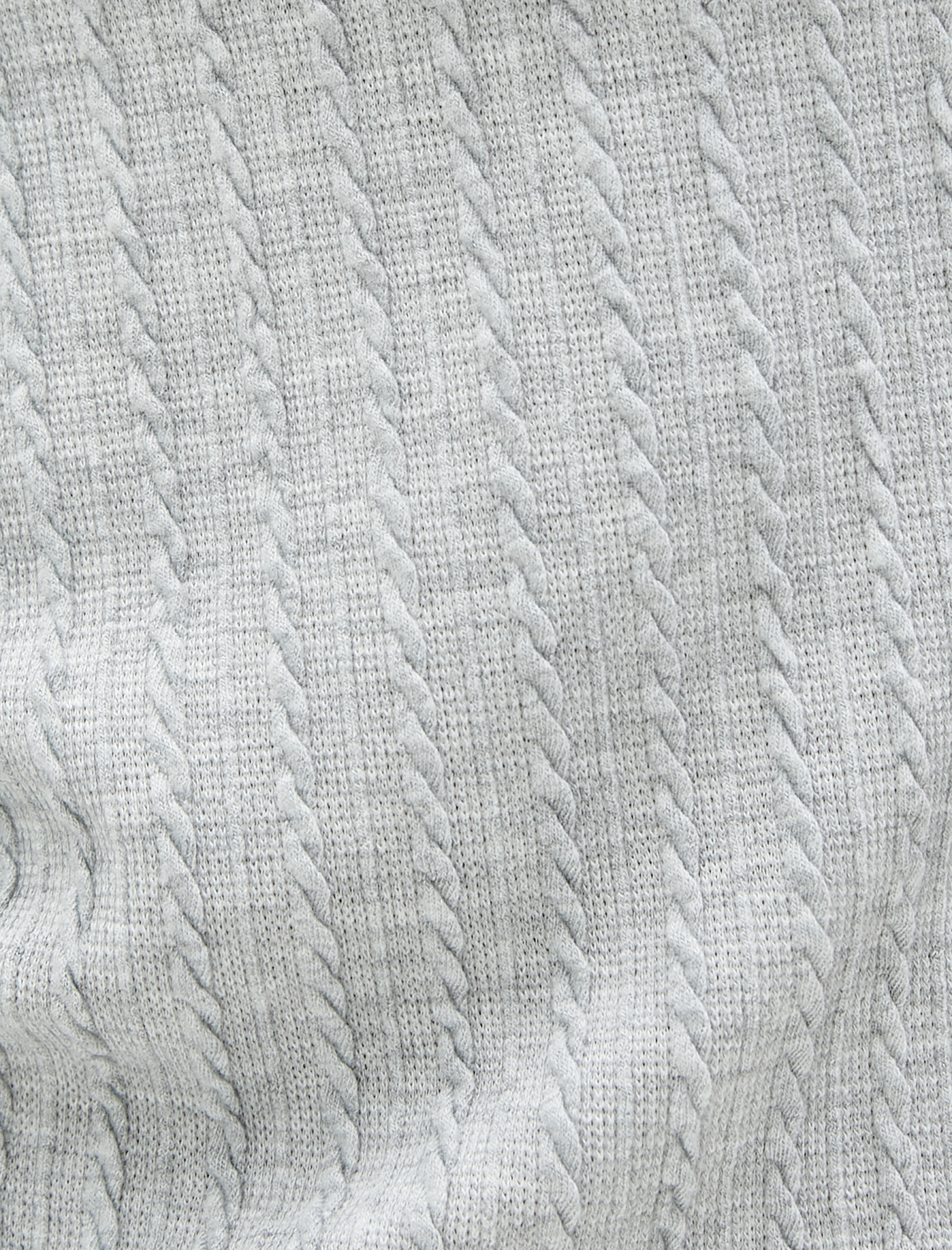   Kısa Kollu Tişört Örgü Motifli Dik Yaka