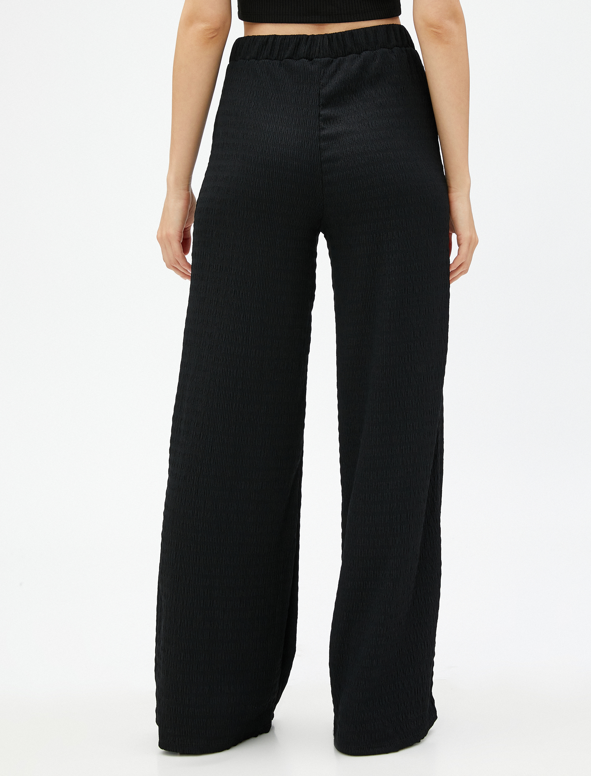   Palazzo Pantolon Beli Lastikli