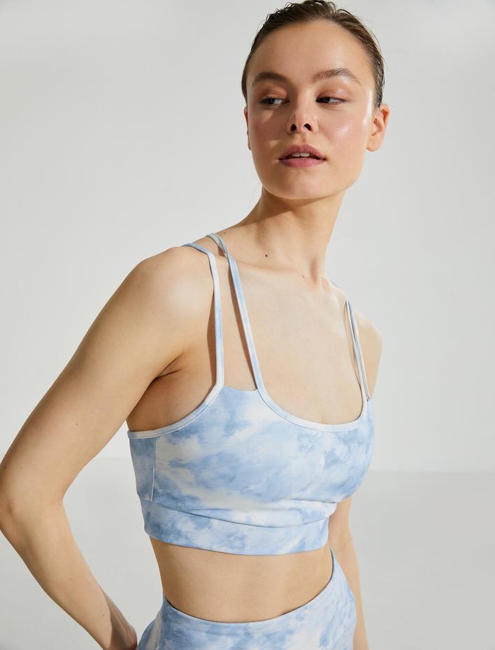  Çapraz Askılı Yoga Sütyeni Balensiz Dolgusuz