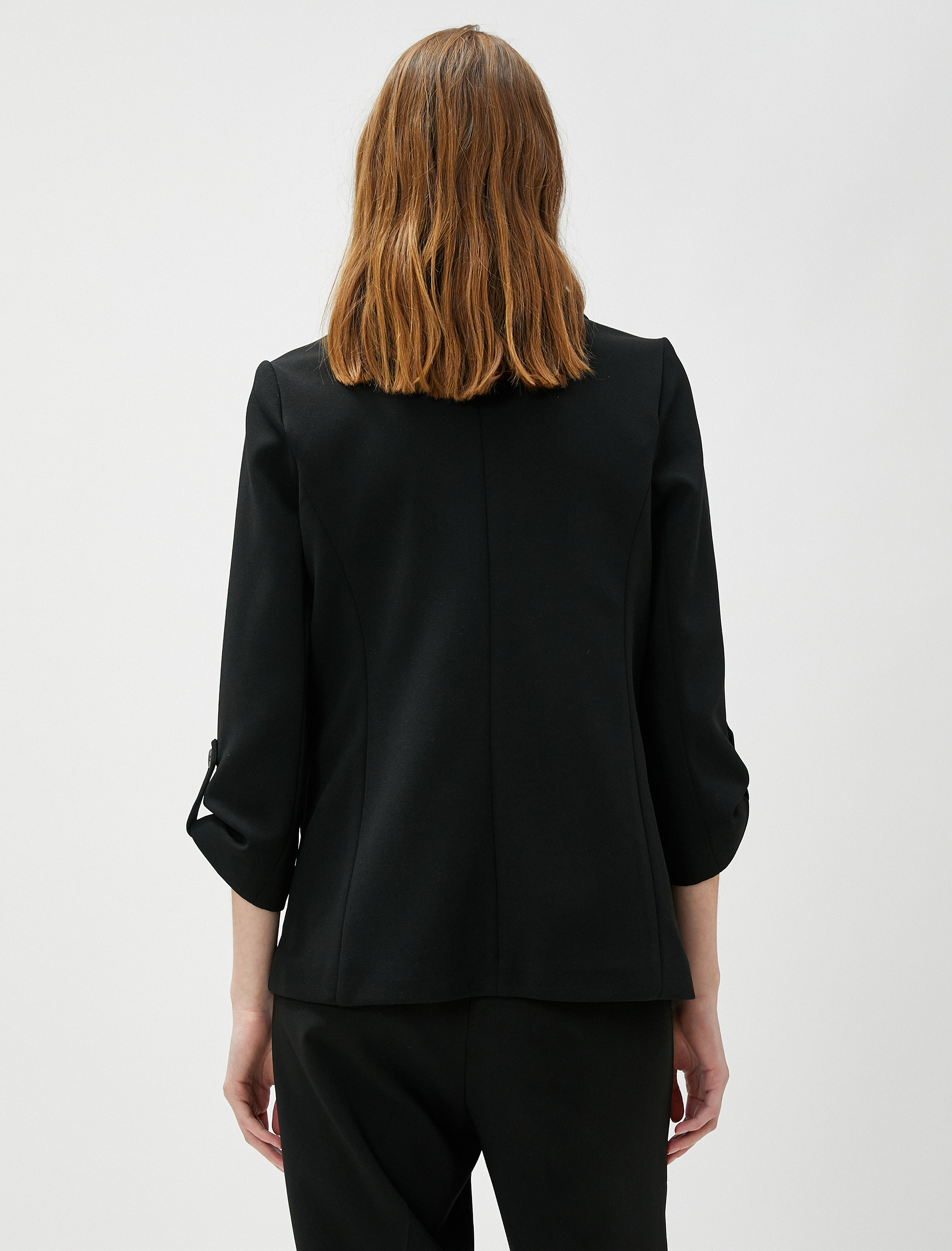   Blazer Ceket Kolları Katlama Detaylı